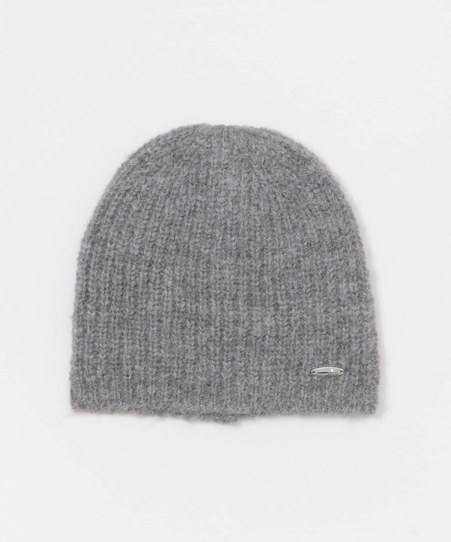 プレートニットビーニー GRAY one