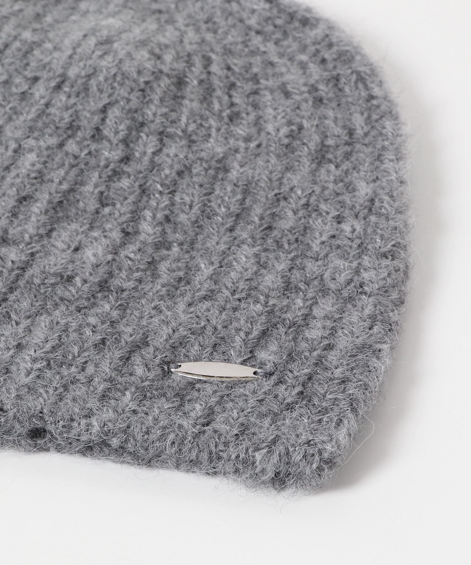 プレートニットビーニー GRAY one