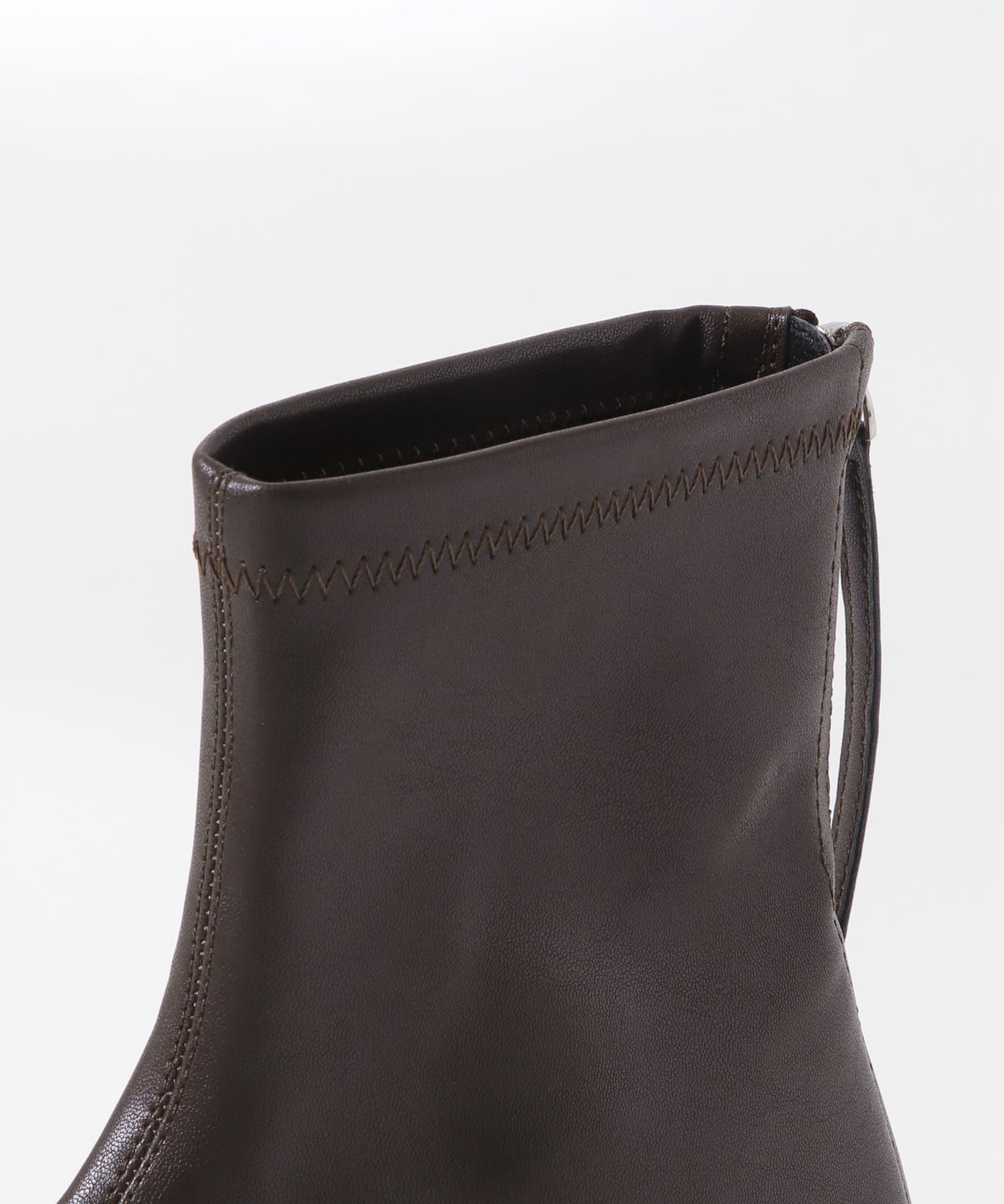 スクエアトゥフラットブーツ D.BROWN 36