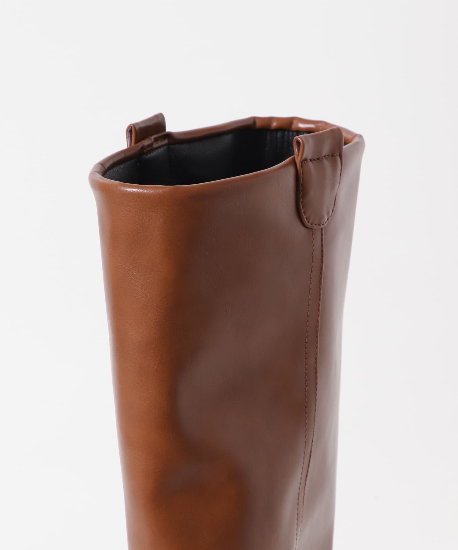 カバーデザインロングブーツ BROWN 36