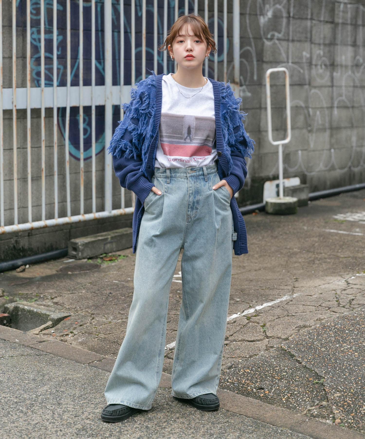 モカシンデザインシューズ CHARCOAL 36
