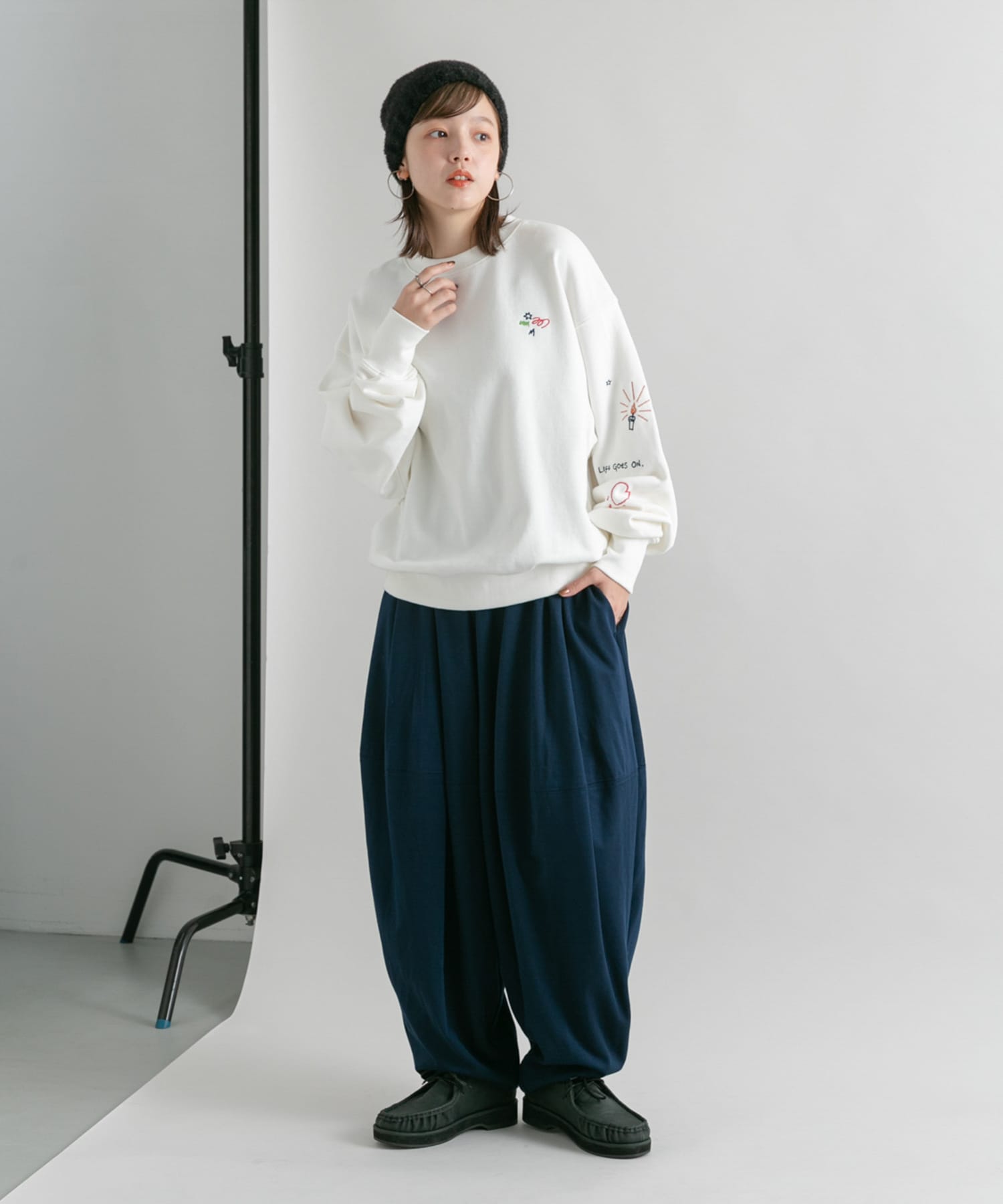 モカシンデザインシューズ CHARCOAL 37
