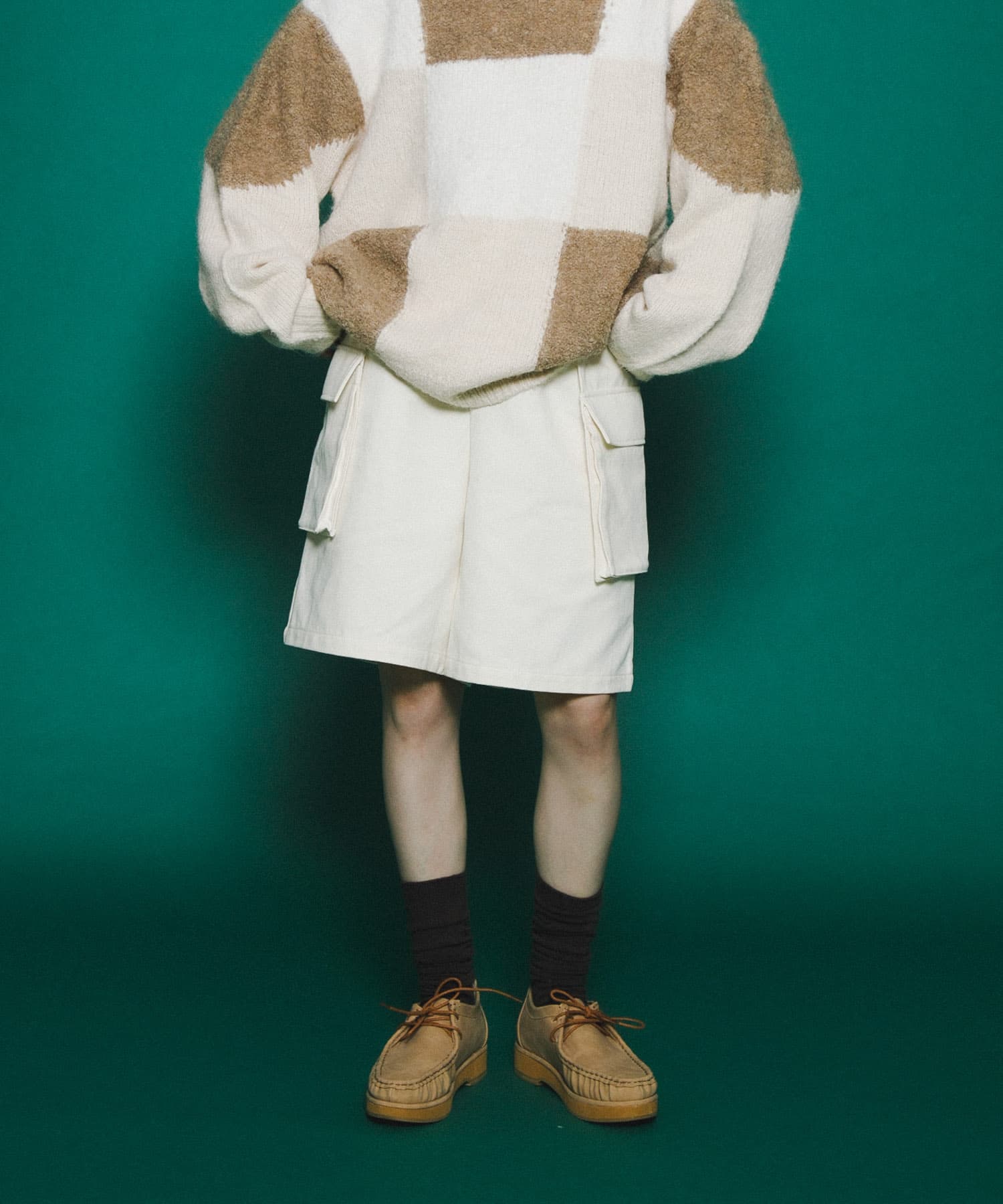 モカシンデザインシューズ BEIGE 36