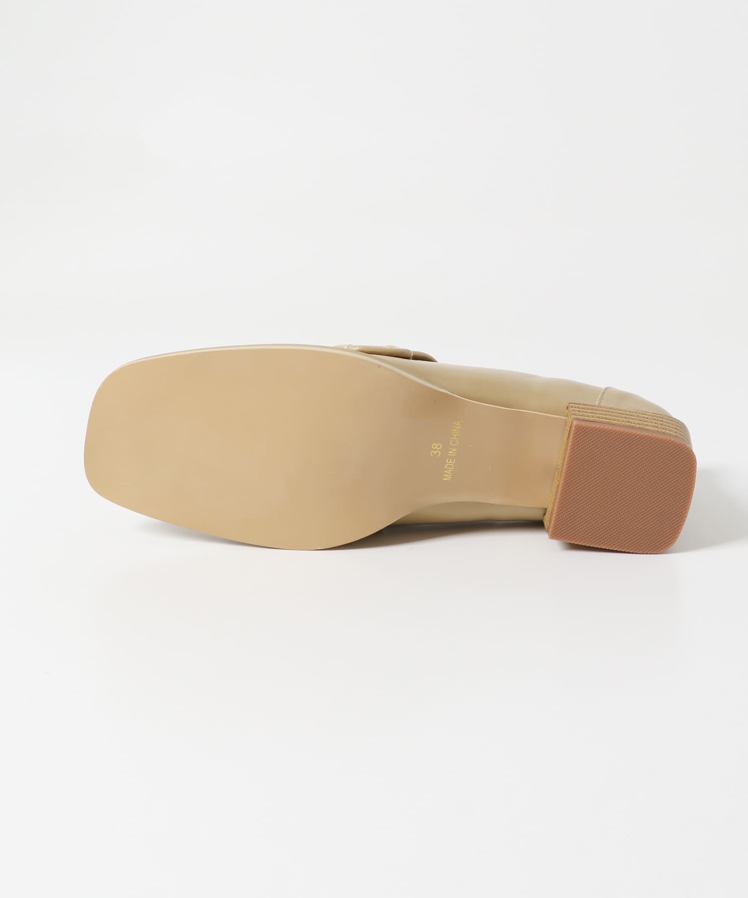 アシンメトリートゥタッセルローファー BEIGE 36