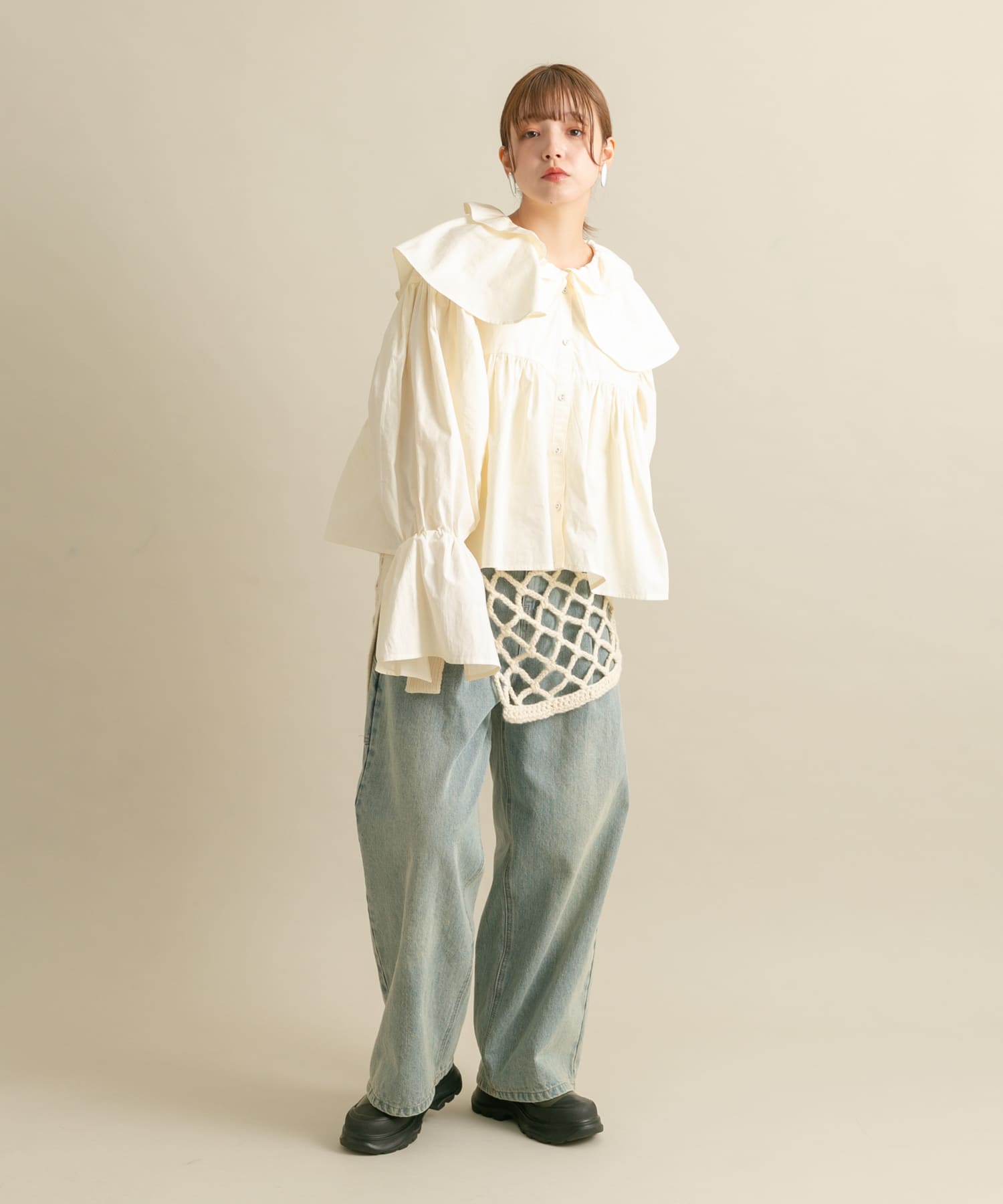 身長：160cm サイズ：one