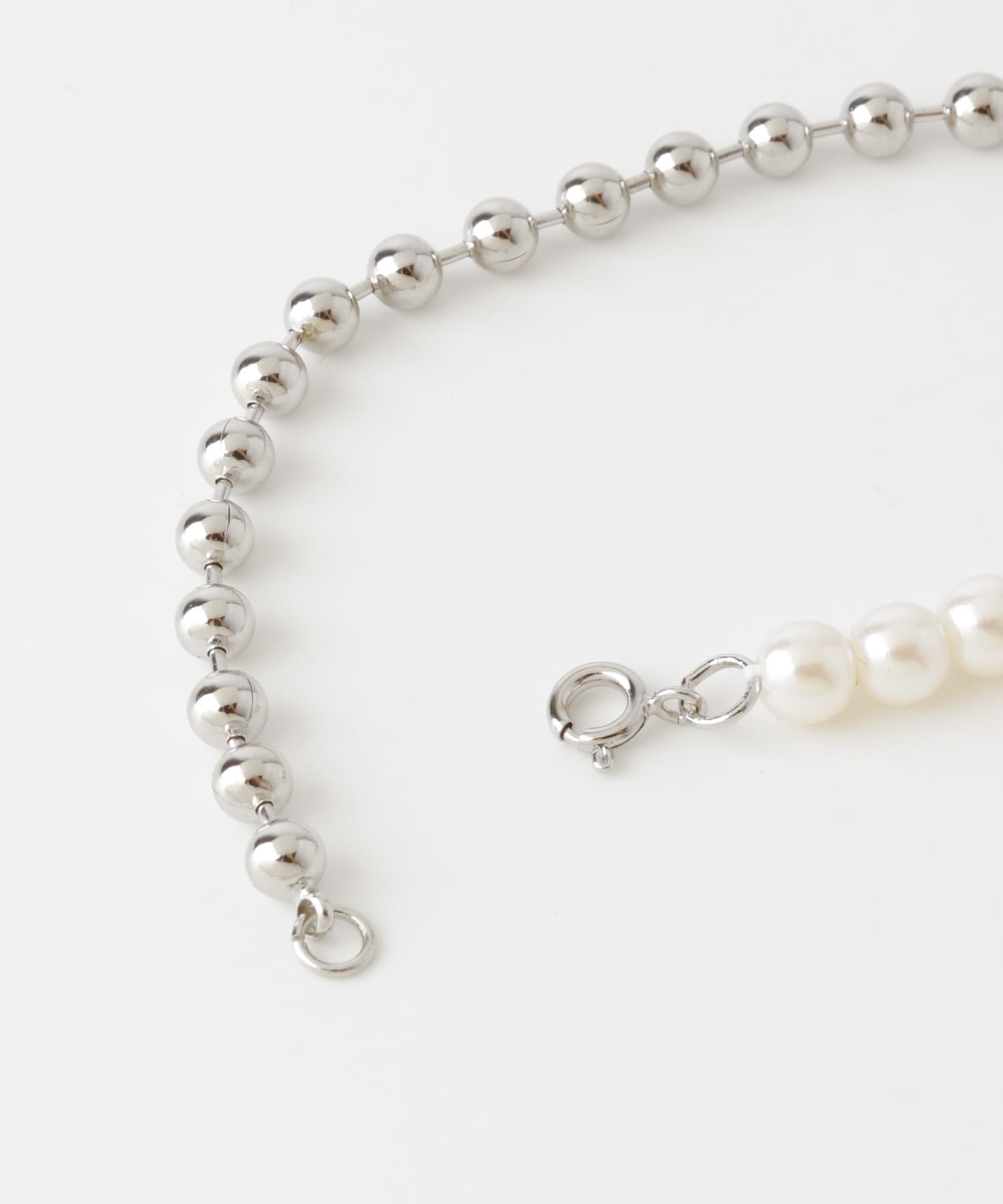 ピン付きロングネックレス SILVER one