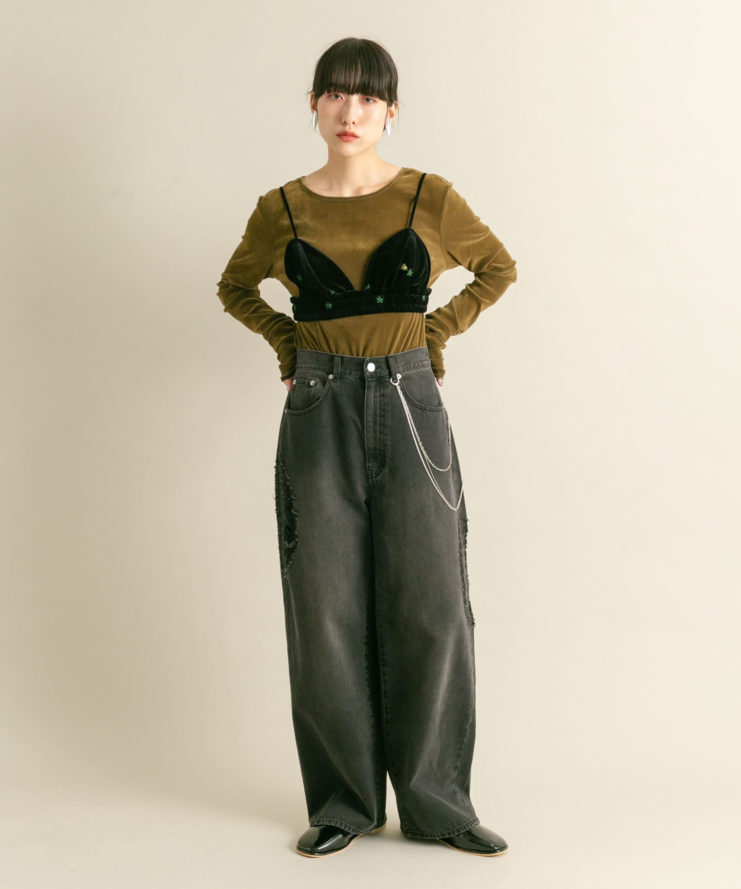 マルチチェーンブローチ SILVER one