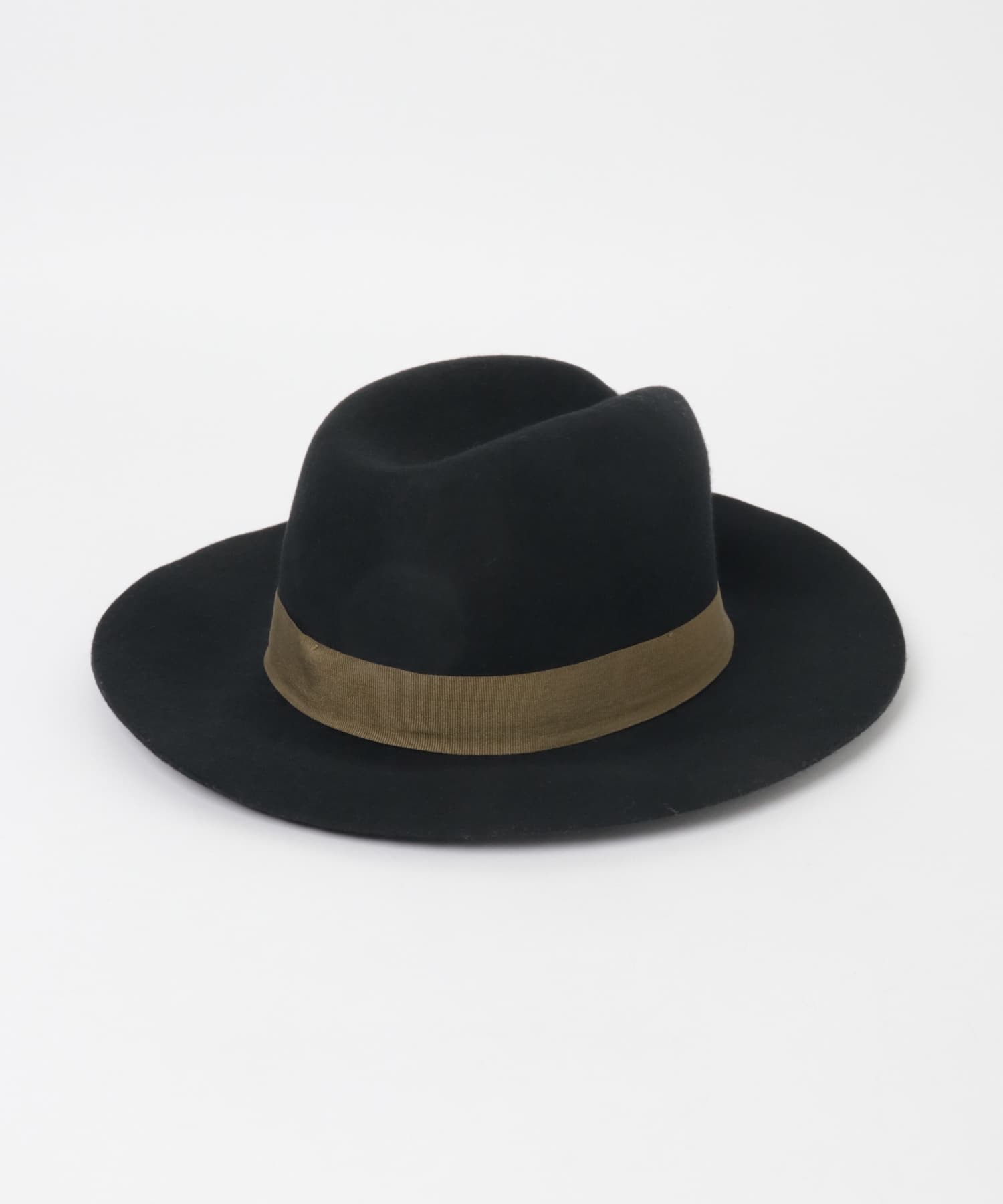 デザインつば広HAT∴ BLACK one
