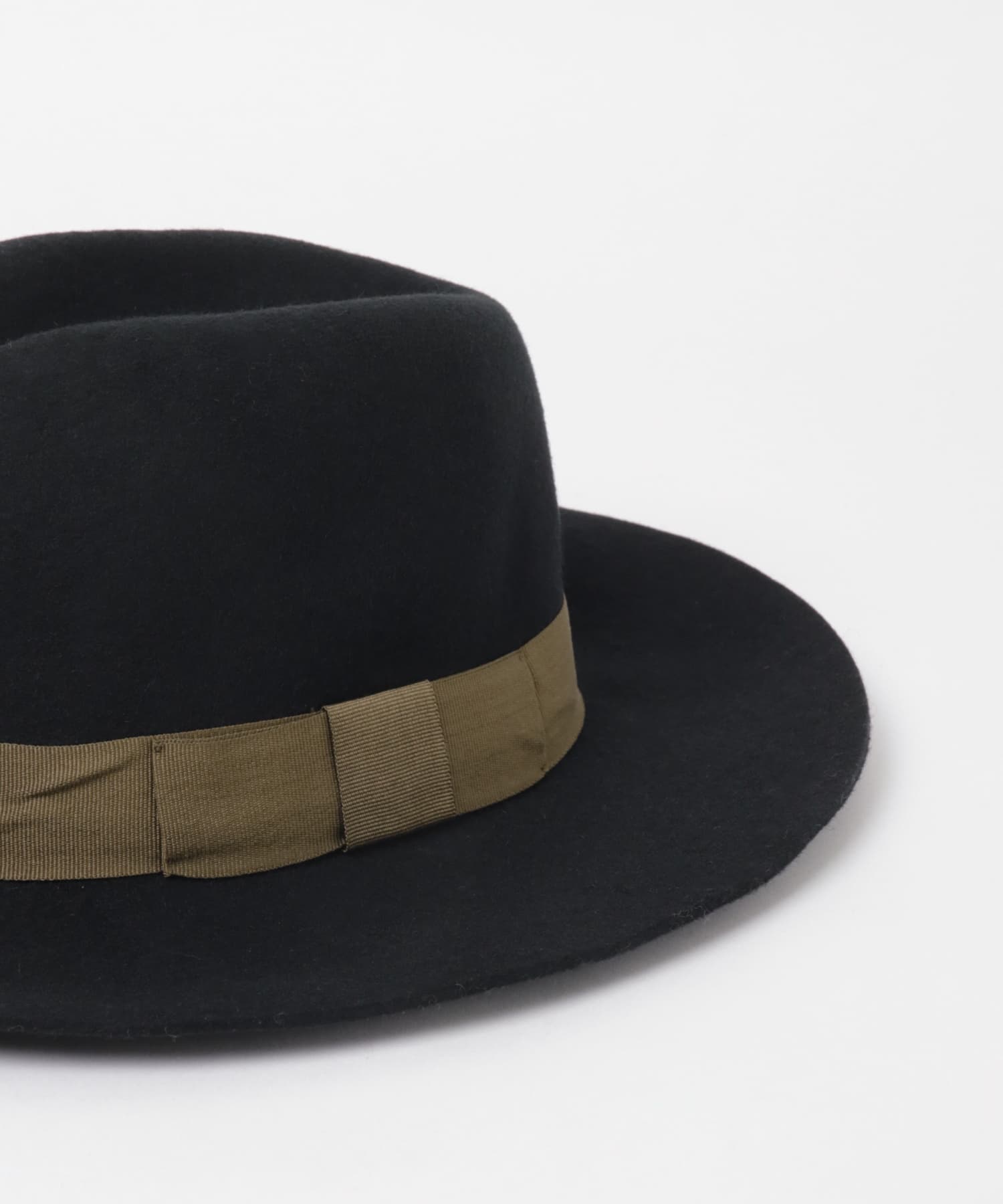 デザインつば広HAT∴ BLACK one