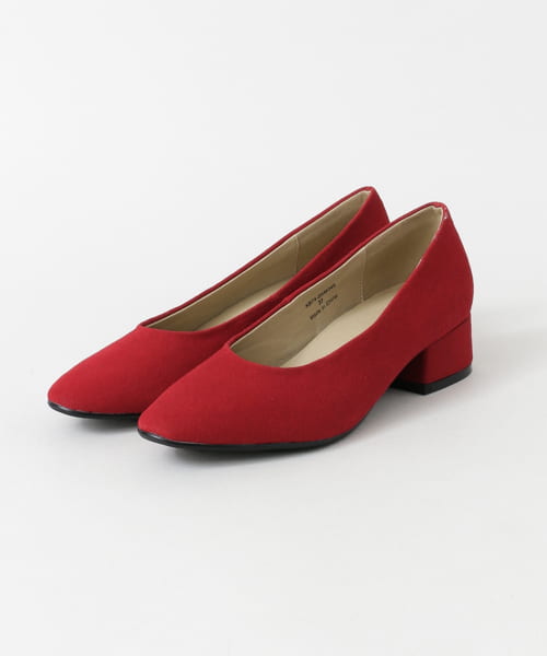 ローヒールパンプス∴ RED 36