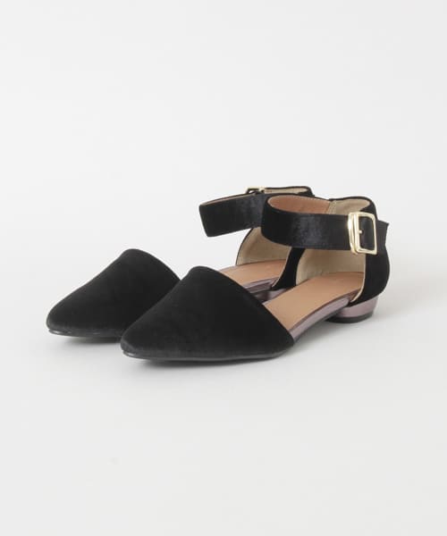 ベロアセパレートパンプス∴