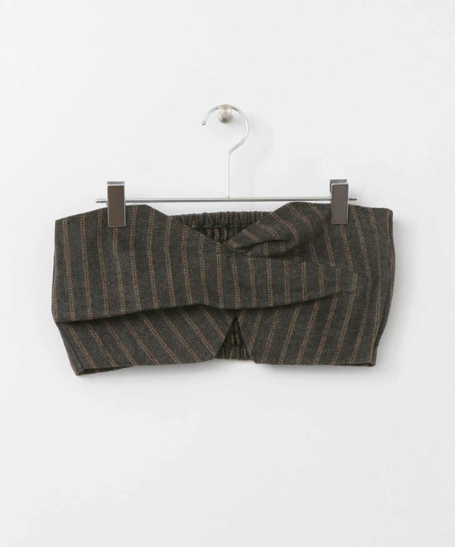 ストライプタックデザインビスチェ∴ CHARCOAL one