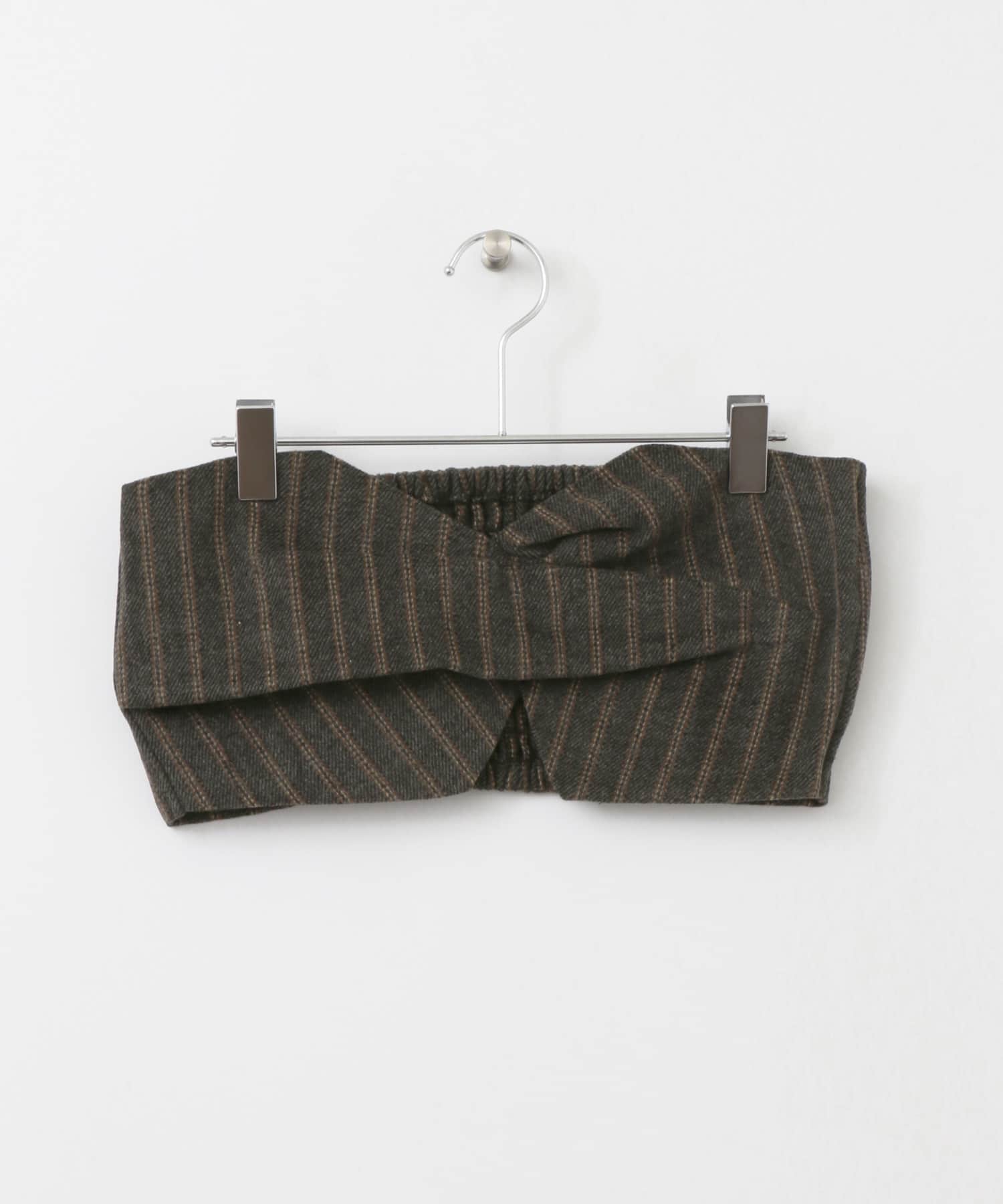 ストライプタックデザインビスチェ∴ CHARCOAL one