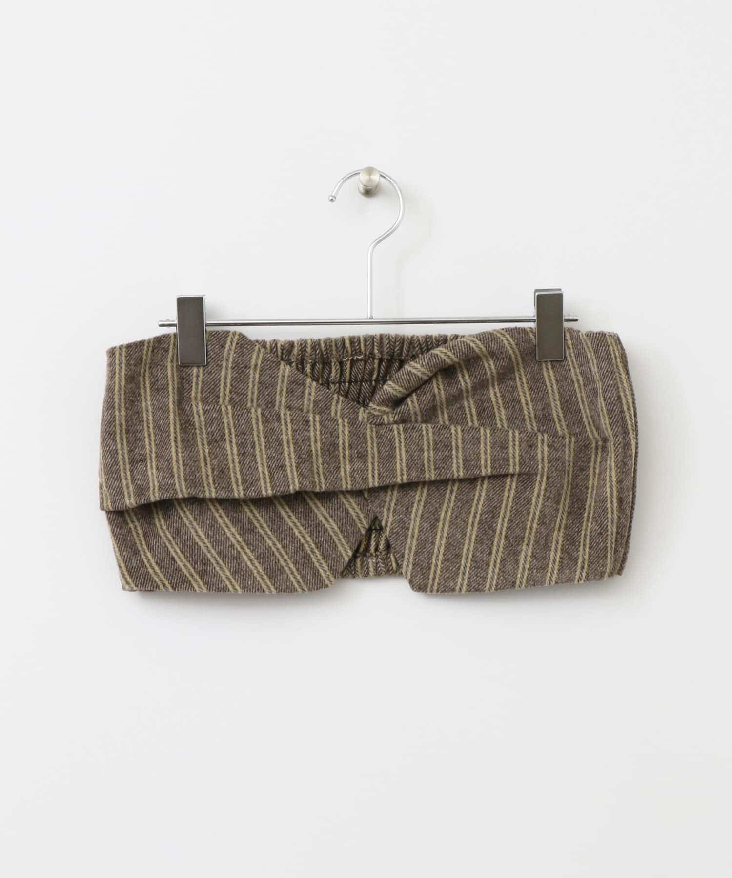 ストライプタックデザインビスチェ∴ L.BROWN one