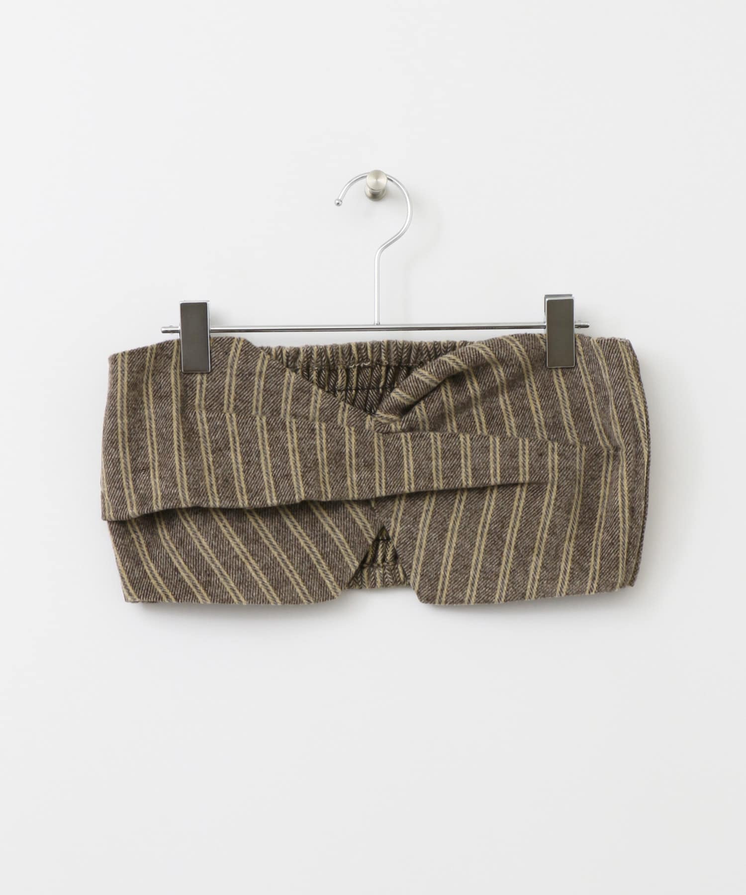 ストライプタックデザインビスチェ∴ L.BROWN one