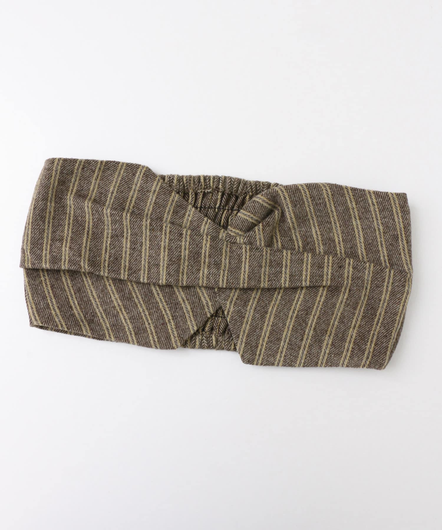 ストライプタックデザインビスチェ∴ L.BROWN one