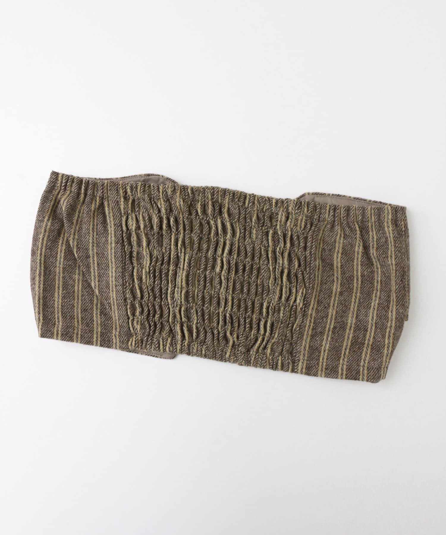 ストライプタックデザインビスチェ∴ L.BROWN one