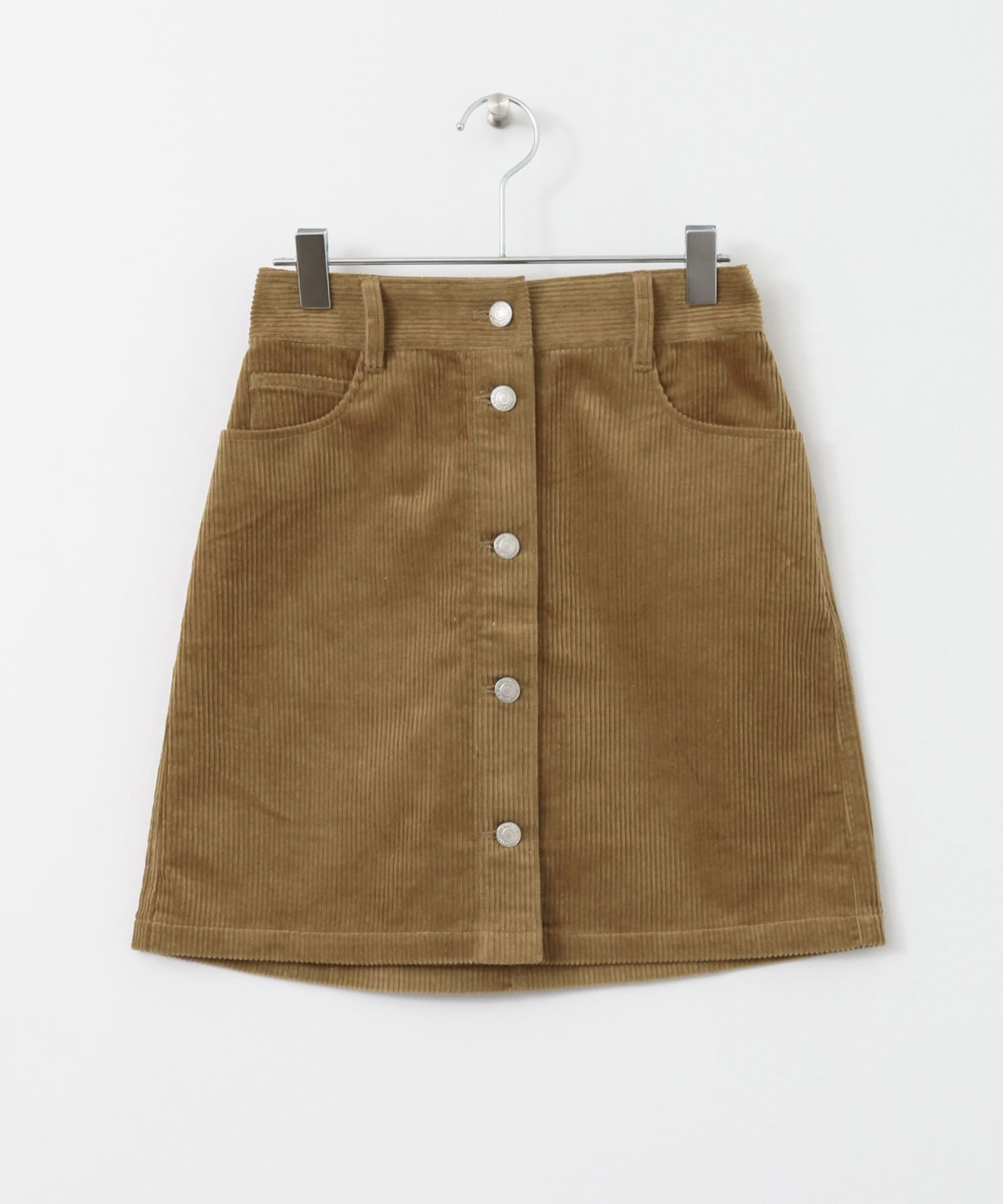 コーデュロイミニスカート∴ CAMEL one