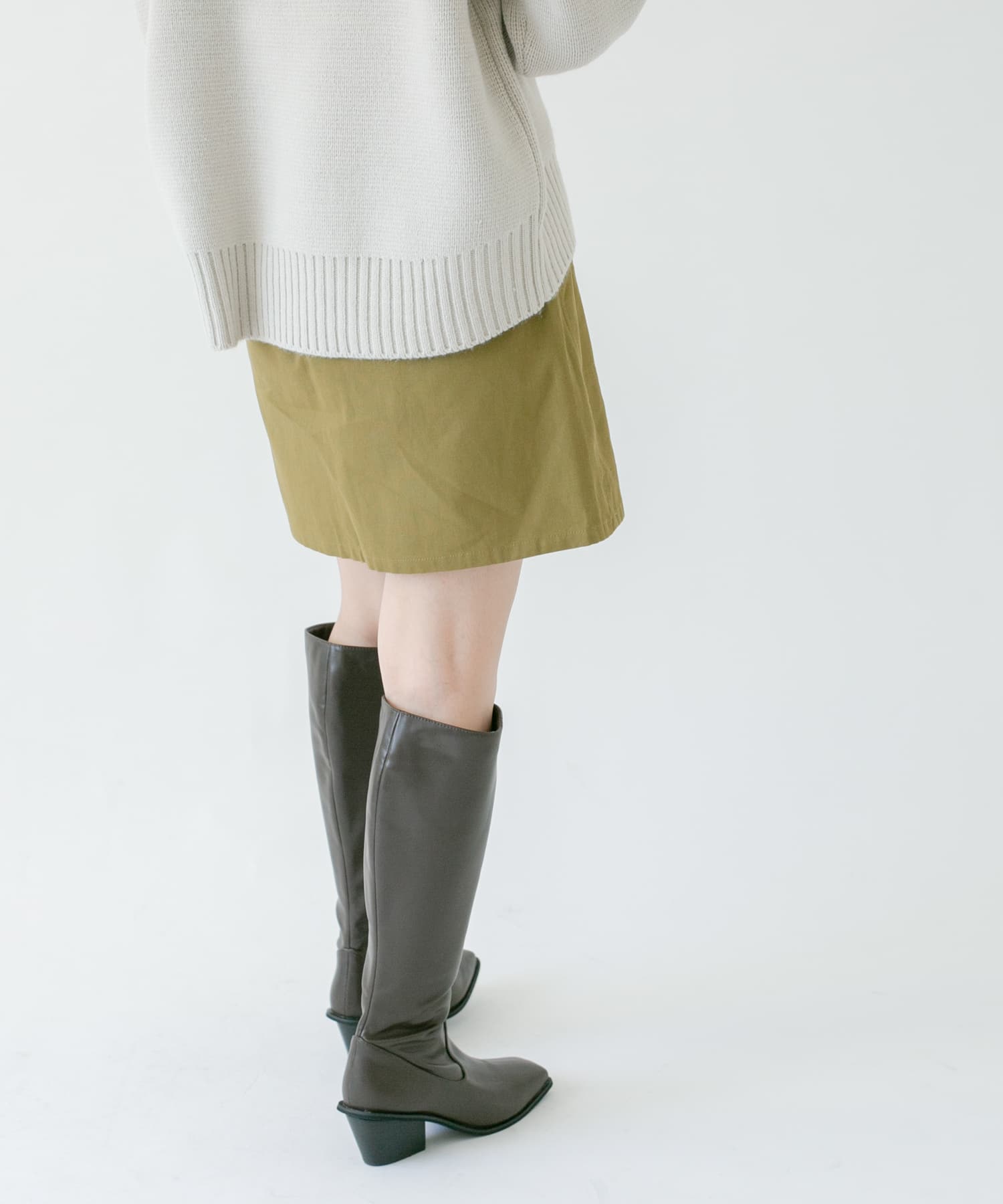 ウエストフリルミニスカート Y.KHAKI one