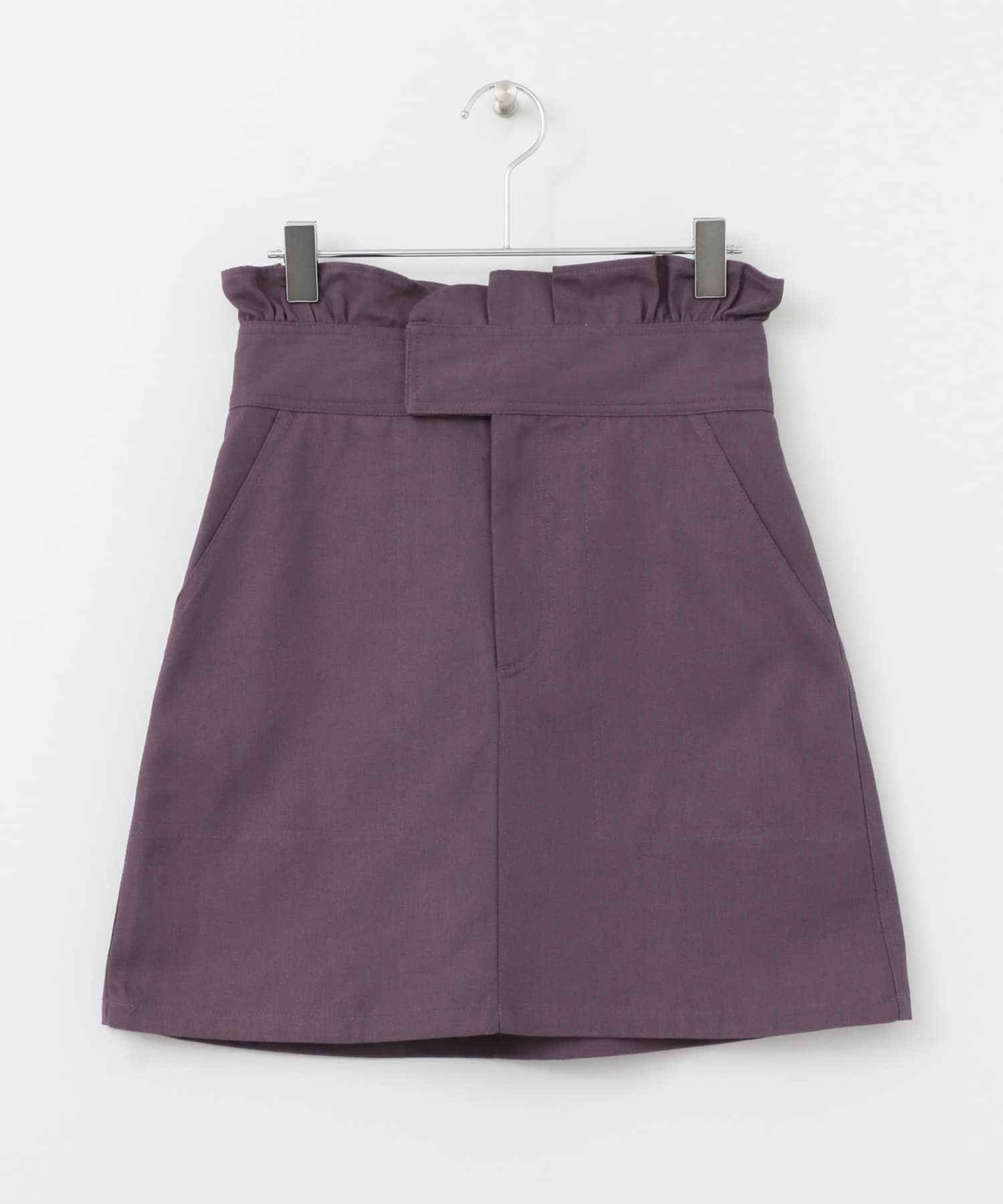 ウエストフリルミニスカート PURPLE one