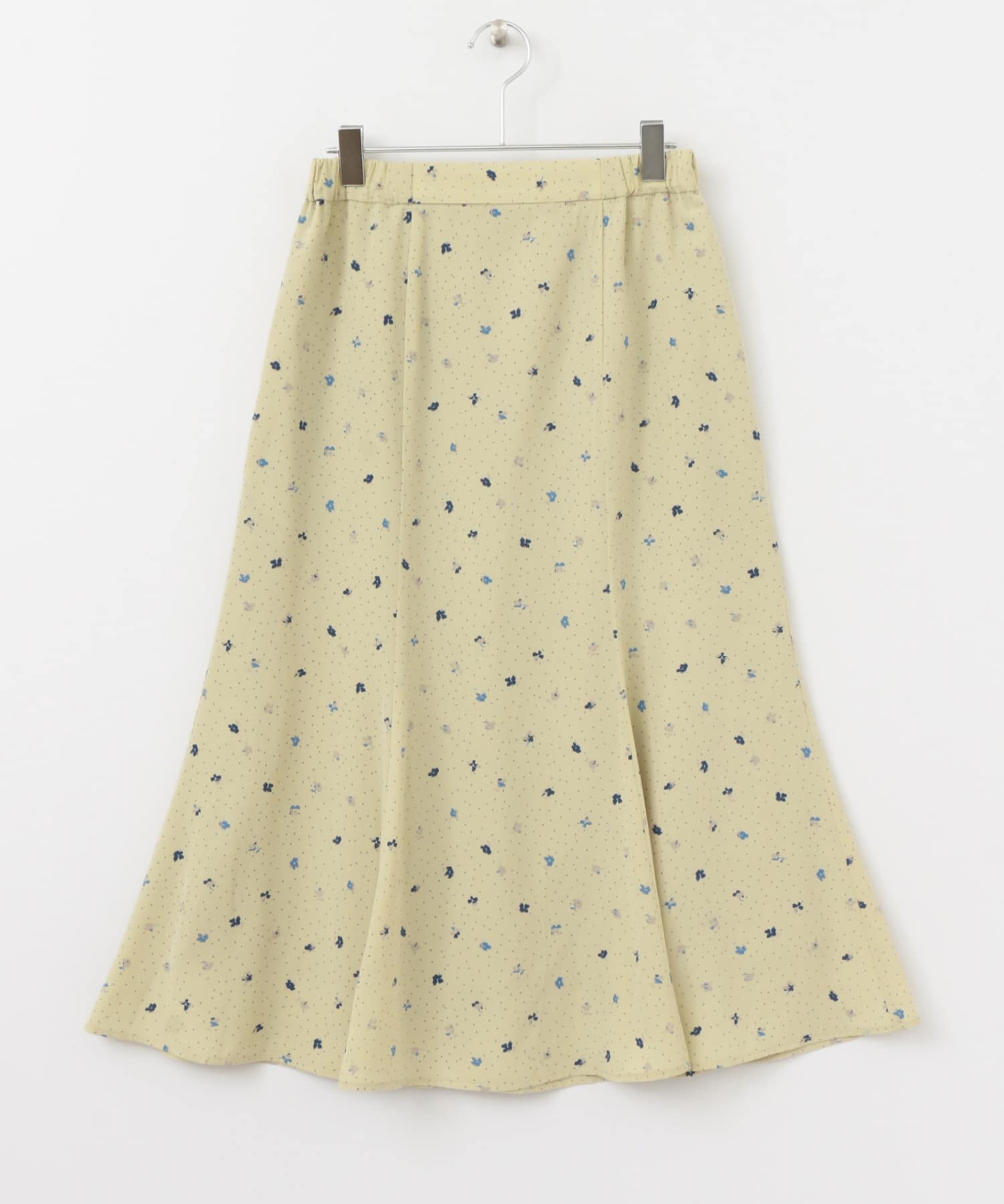 ドット×フラワーマーメイドスカート BEIGE one