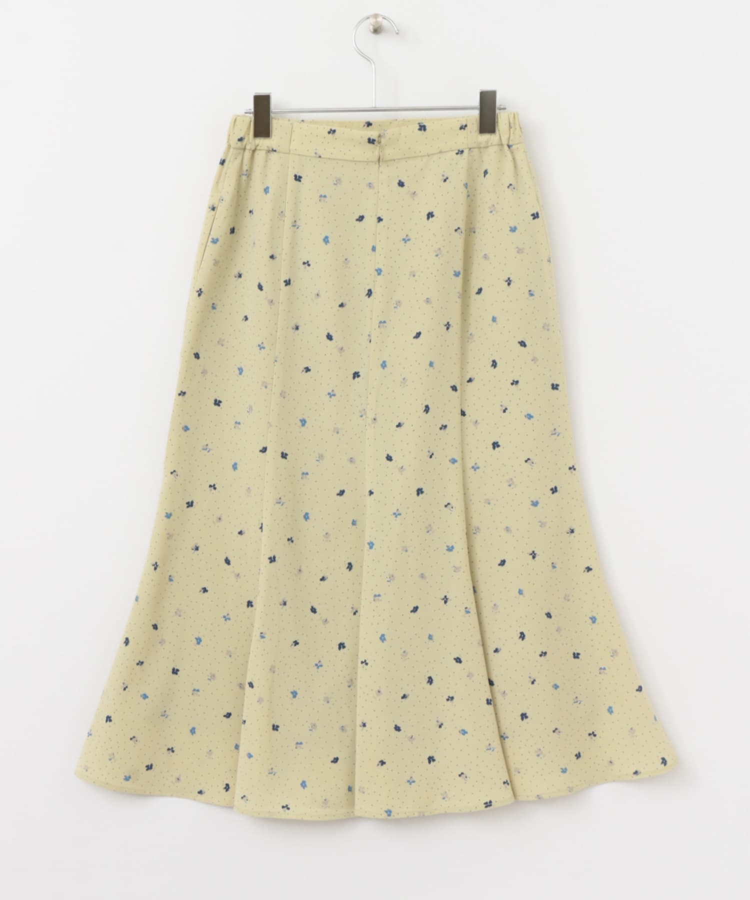 ドット×フラワーマーメイドスカート BEIGE one