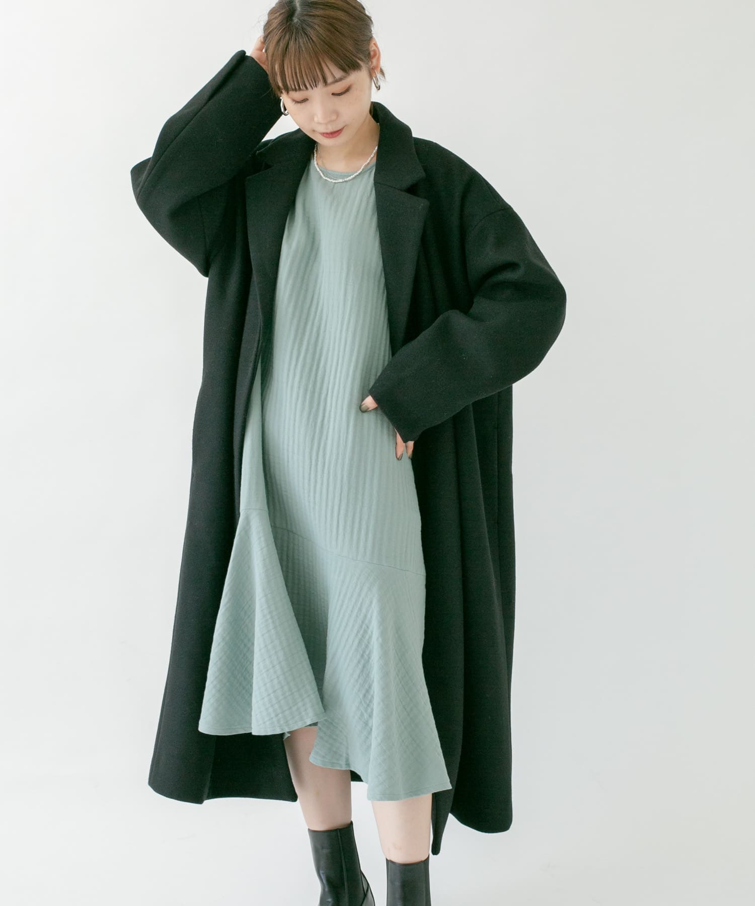 身長：160cm サイズ：one