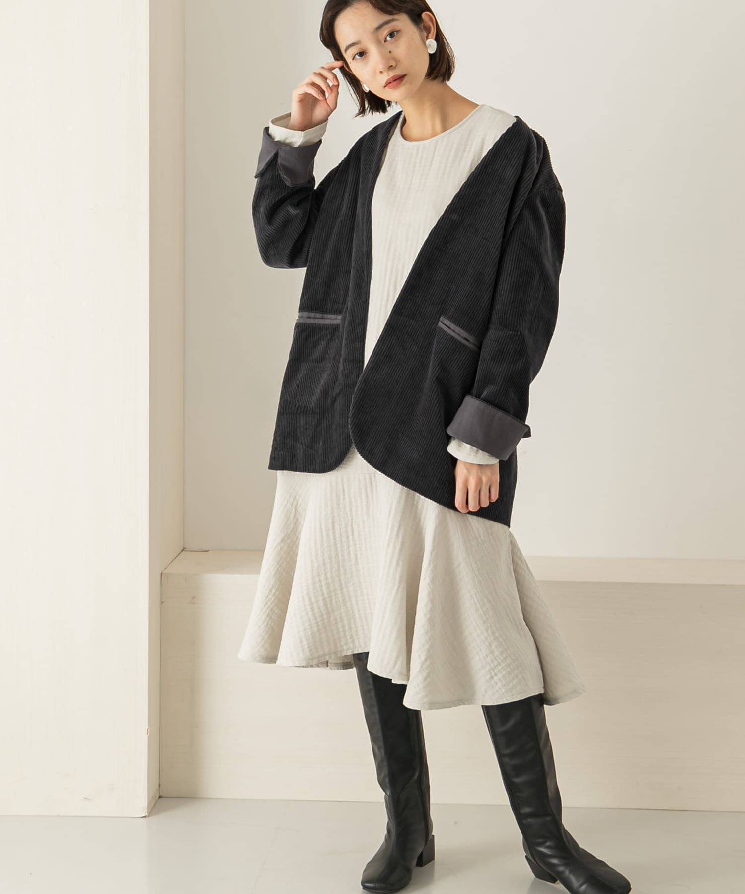 身長：159cm サイズ：one