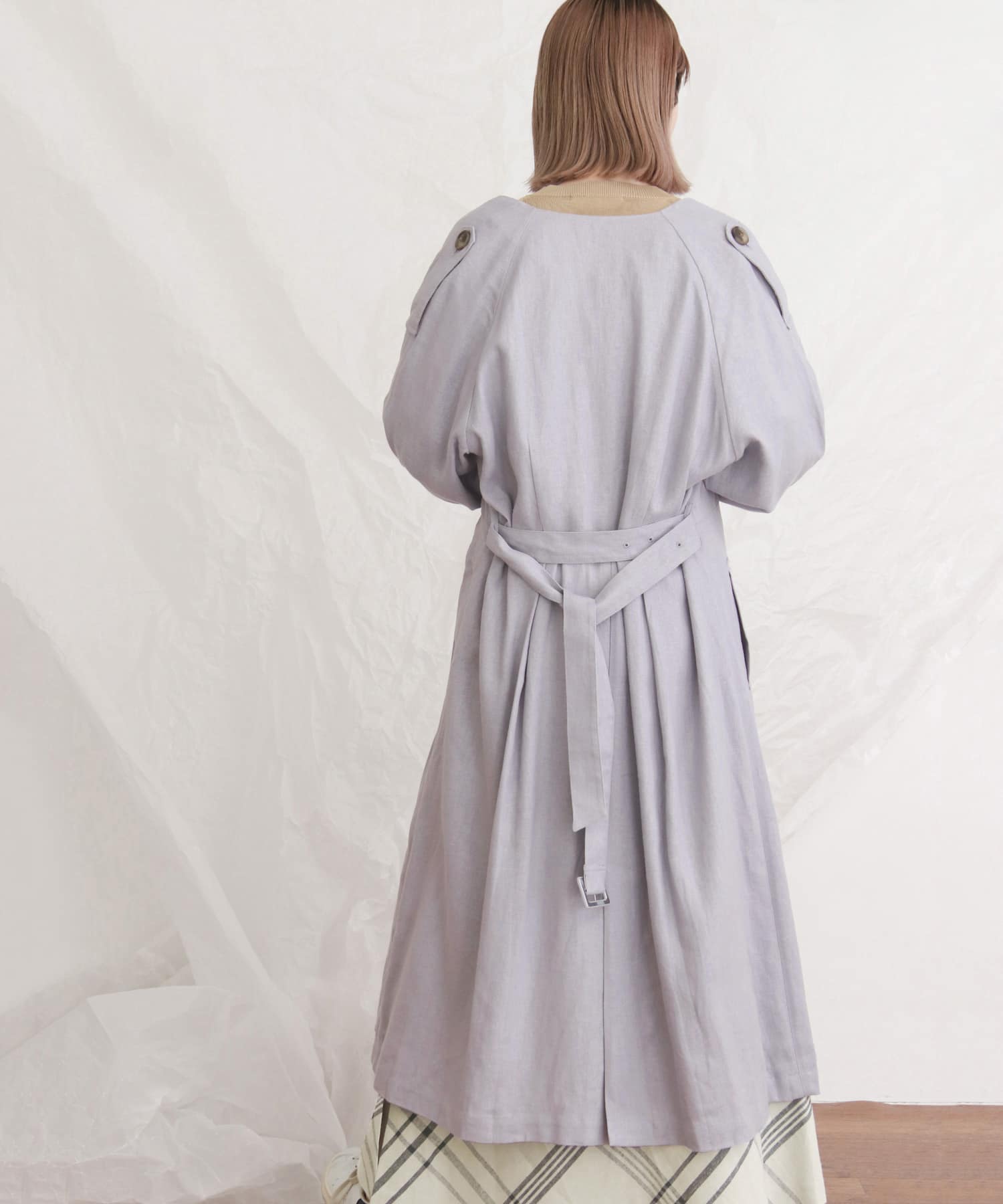 トレンチドレスコート∴ LAVENDER one