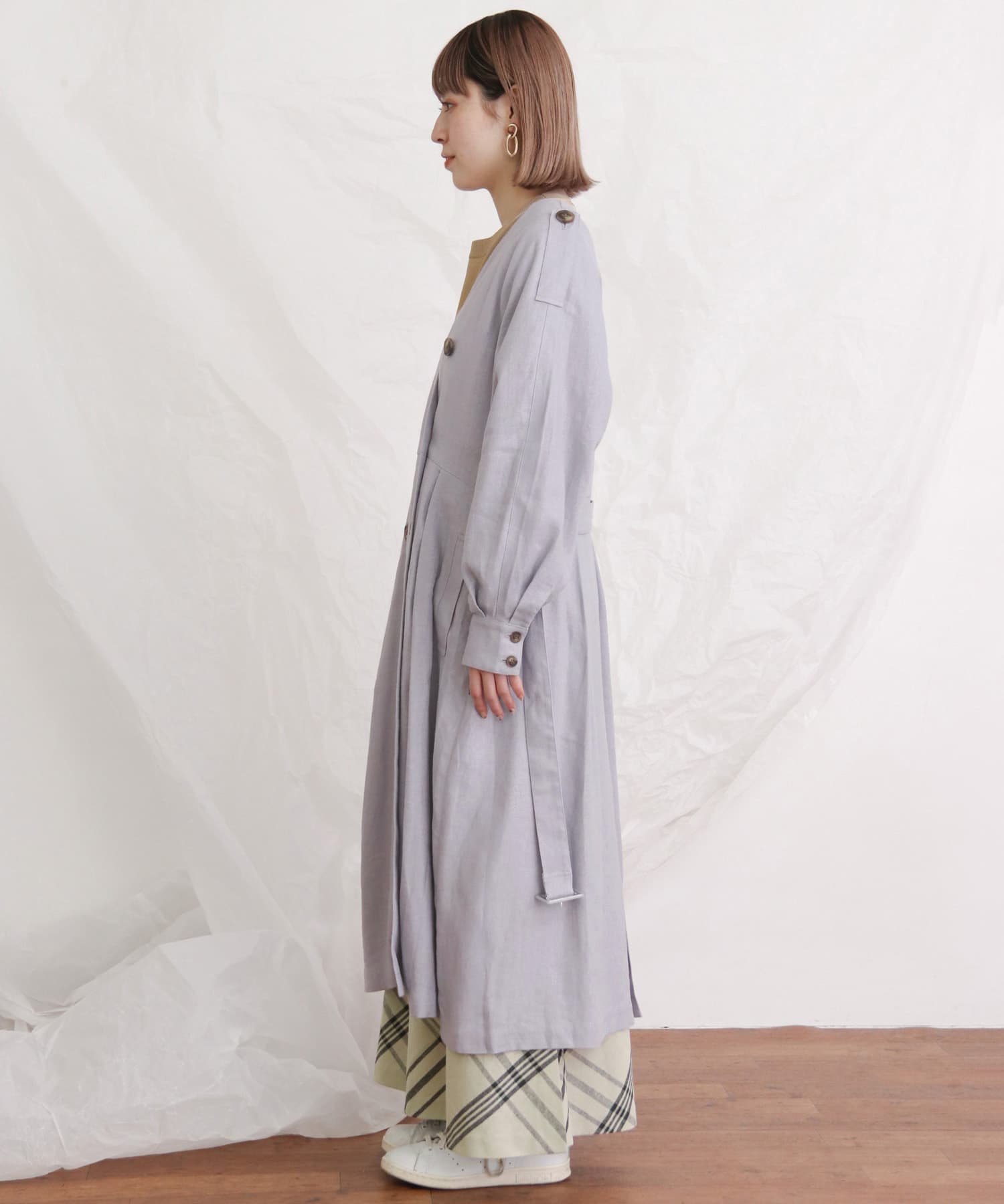トレンチドレスコート∴ LAVENDER one