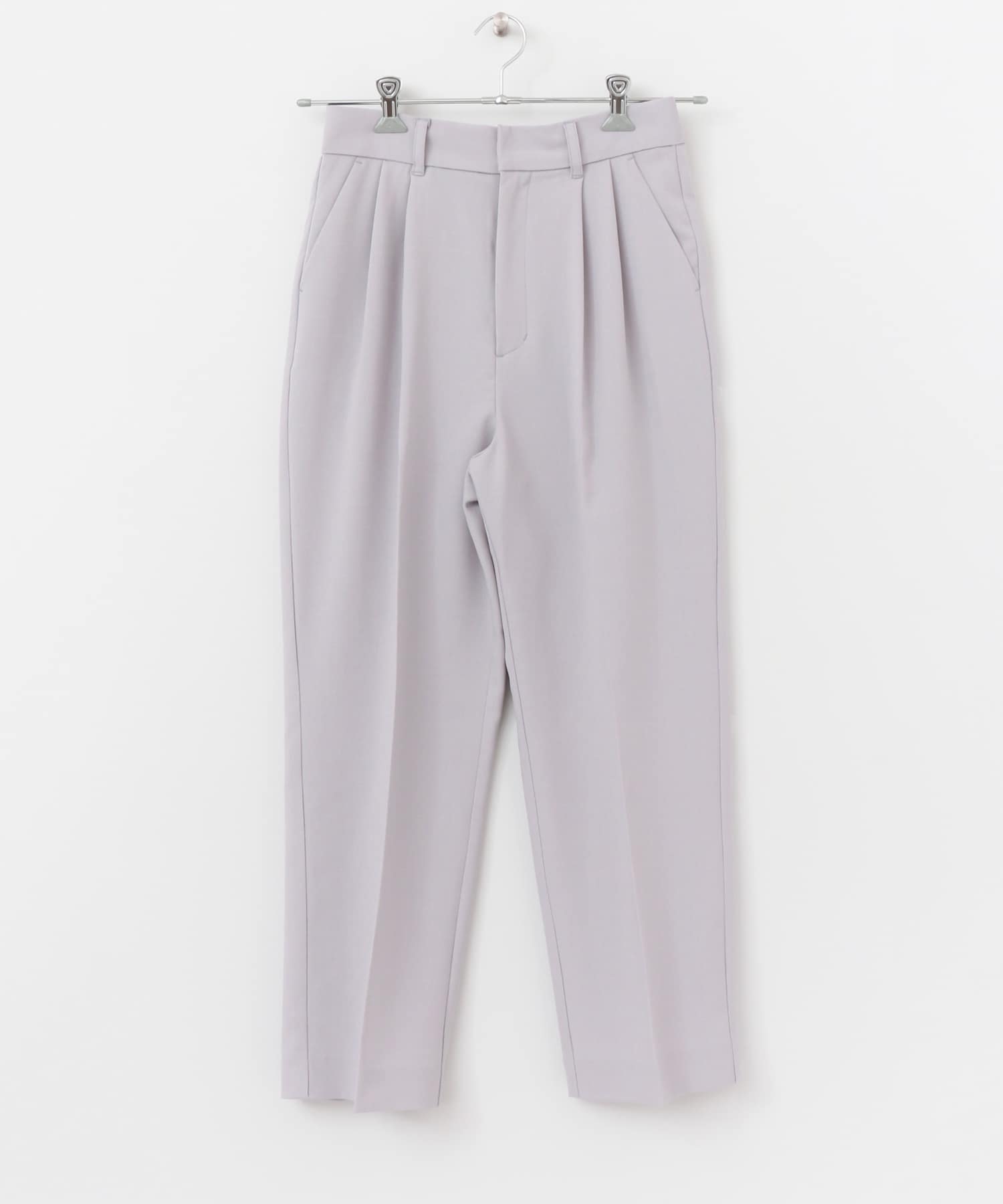 タックテーパードパンツ ICE GRAY one