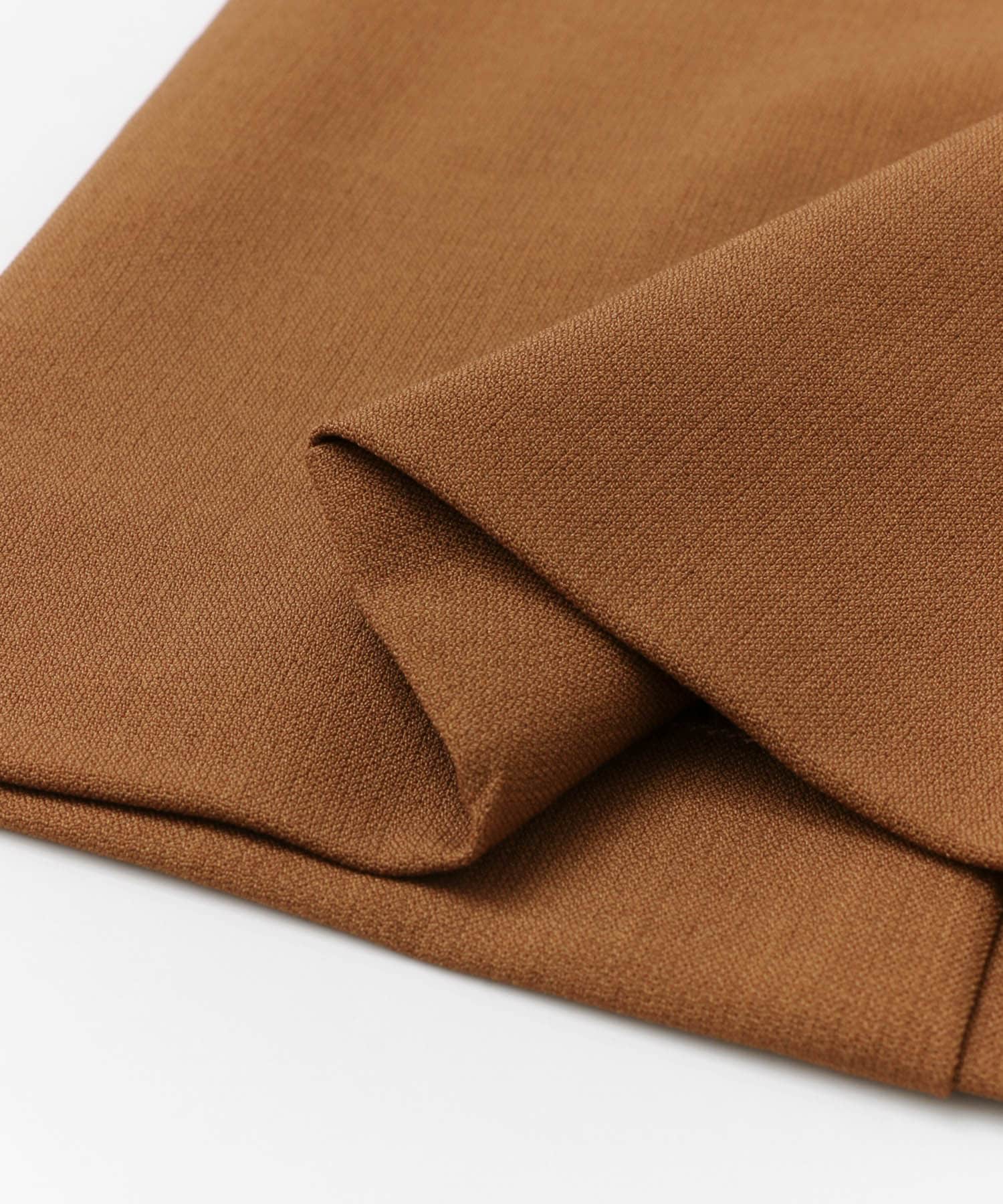 タックテーパードパンツ BROWN one