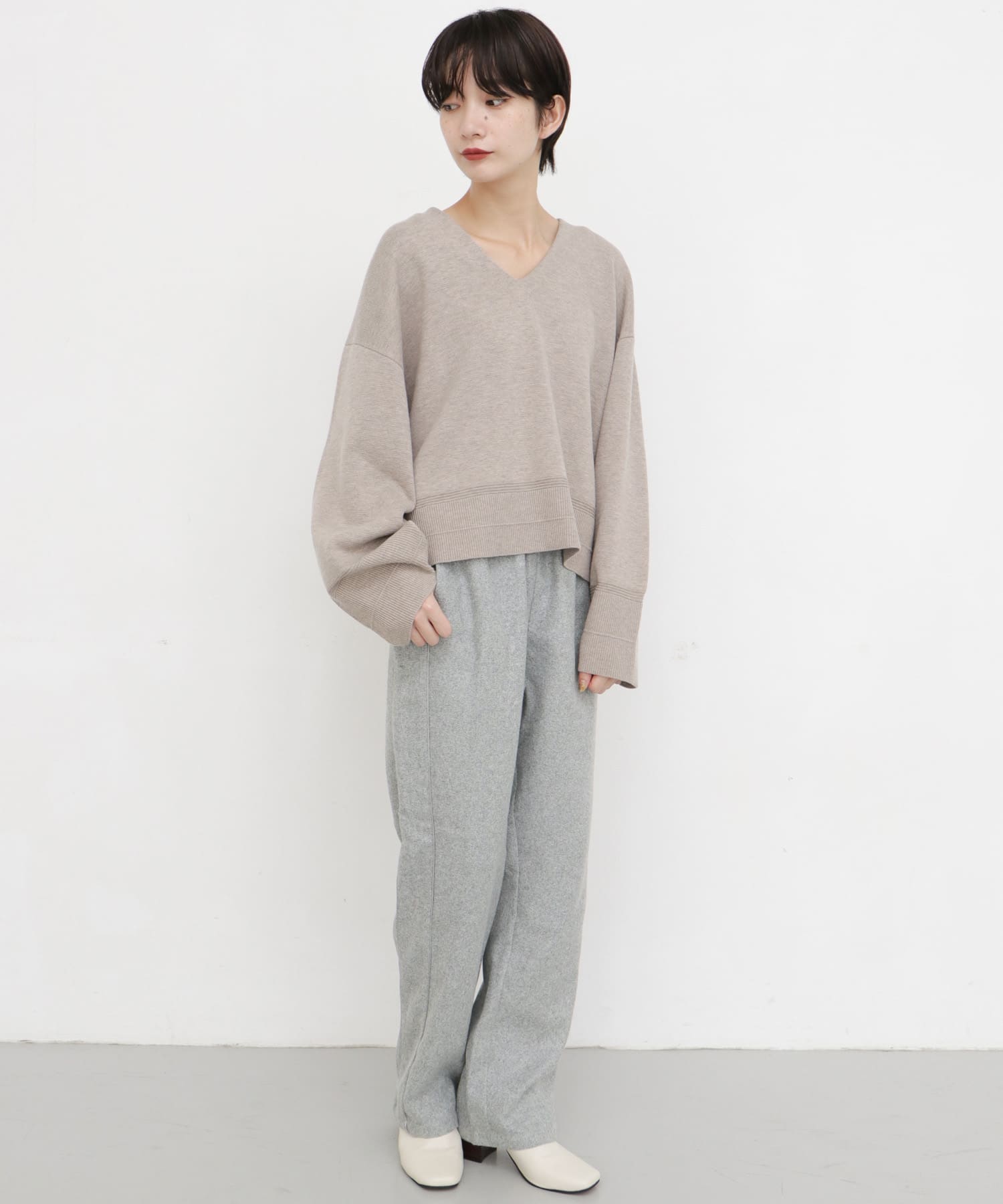 サイドラインイージーパンツ∴ TOP GRAY one
