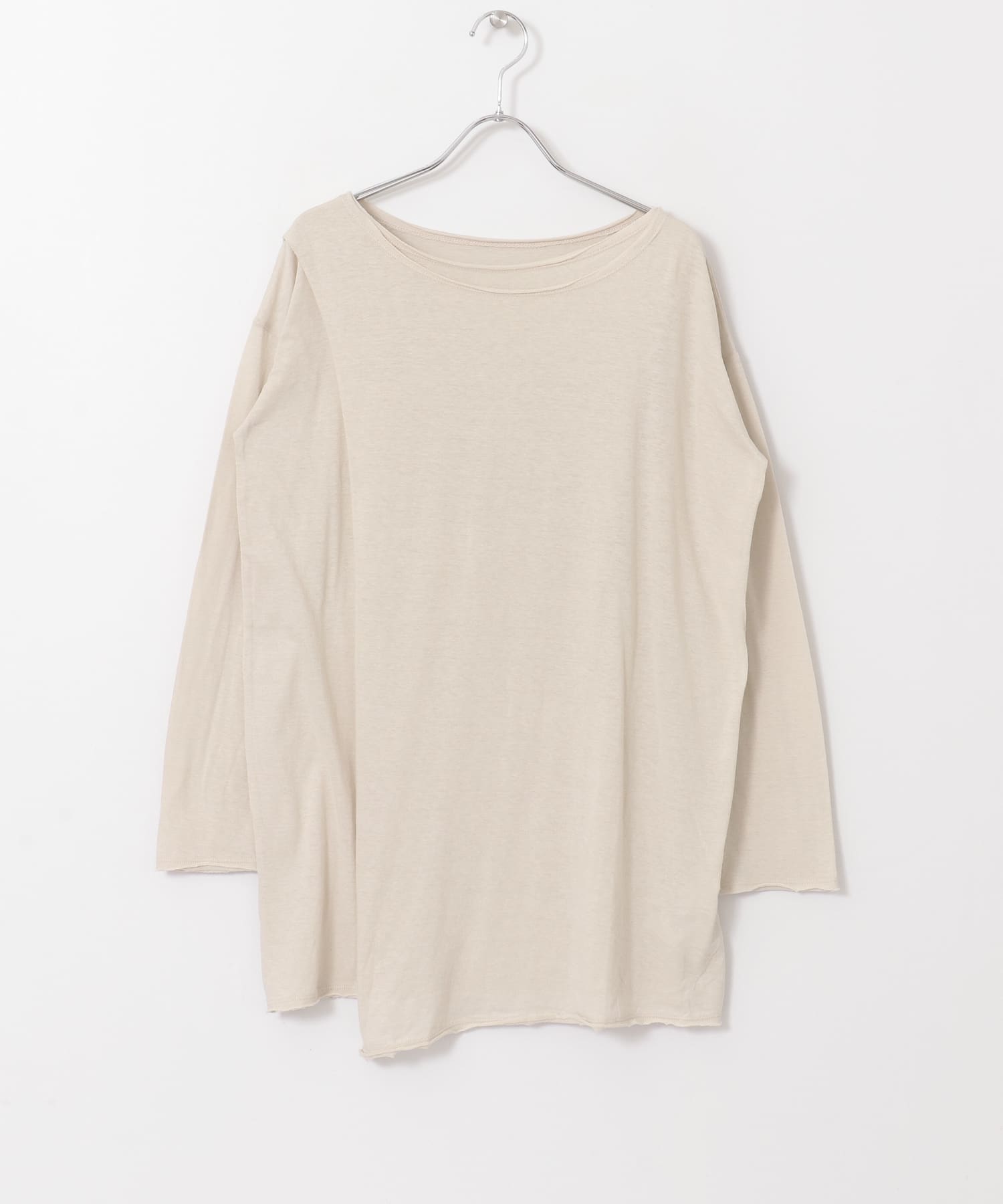 ラップロングカットソー∴ BEIGE one