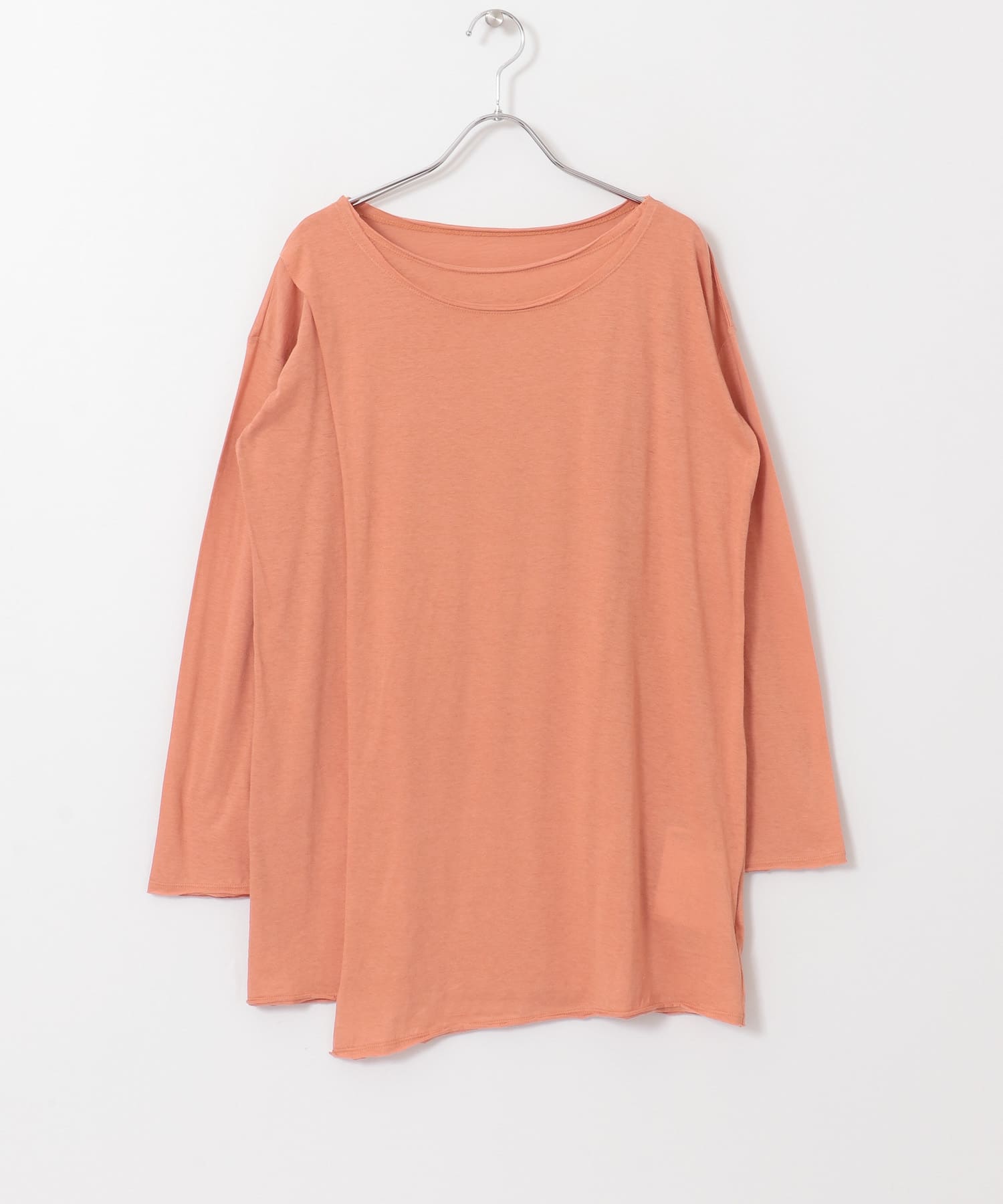 ラップロングカットソー∴ PEACH one