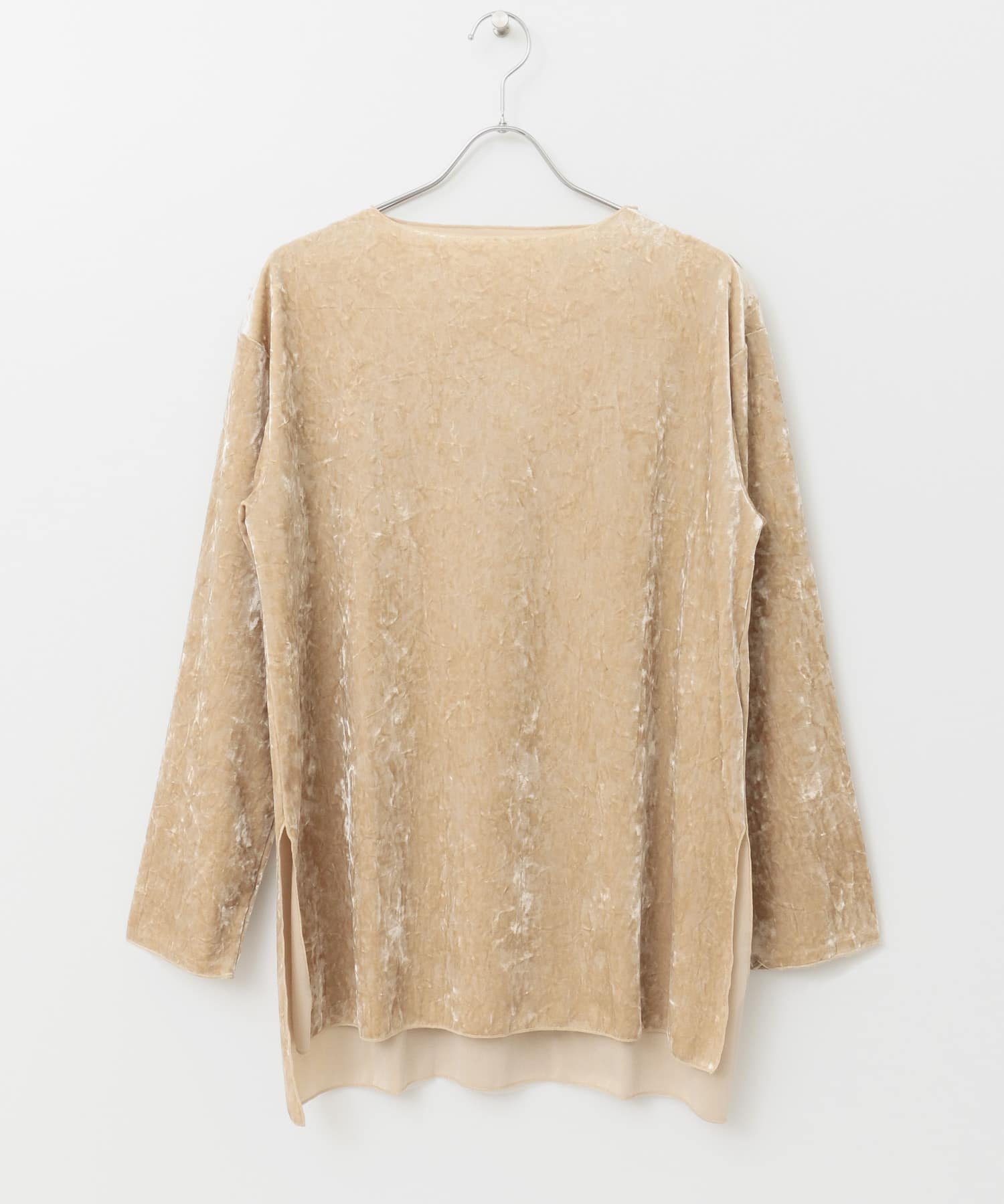 クラッシュベロアプルオーバー∴ BEIGE one