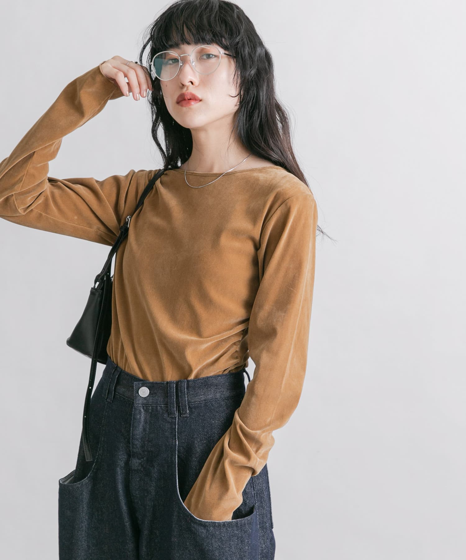 身長：160cm サイズ：one
