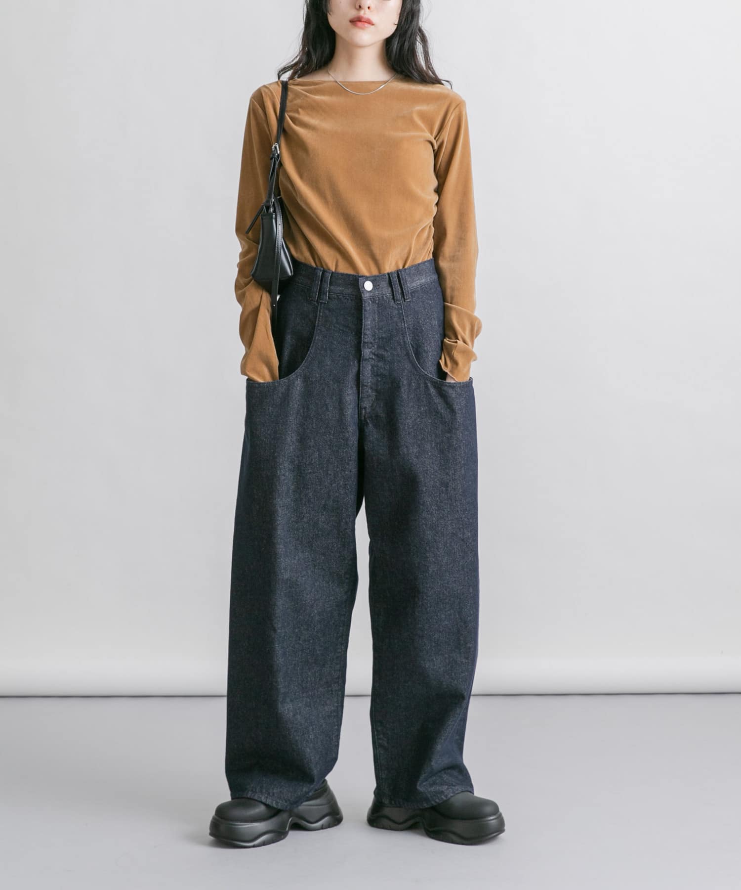 身長：160cm サイズ：one