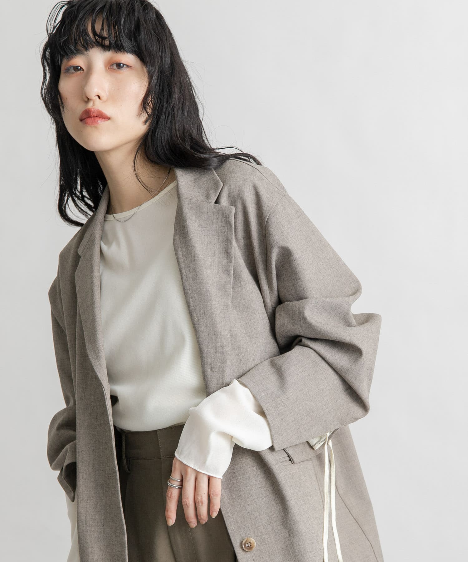 シアーベロアドレープトップス(one CHAI): トップス|URBAN シアーベロアドレープトップス(one CHAI): トップス|URBAN