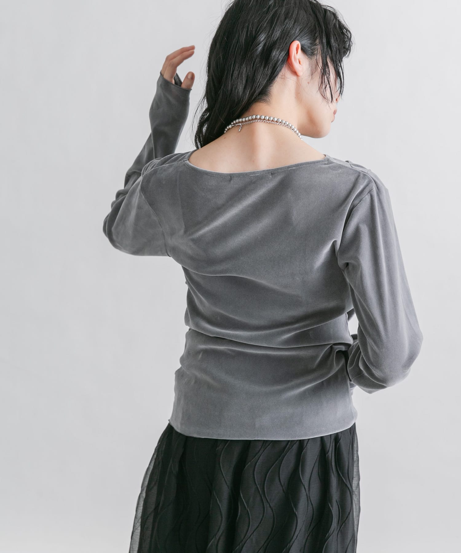 身長：160cm サイズ：one