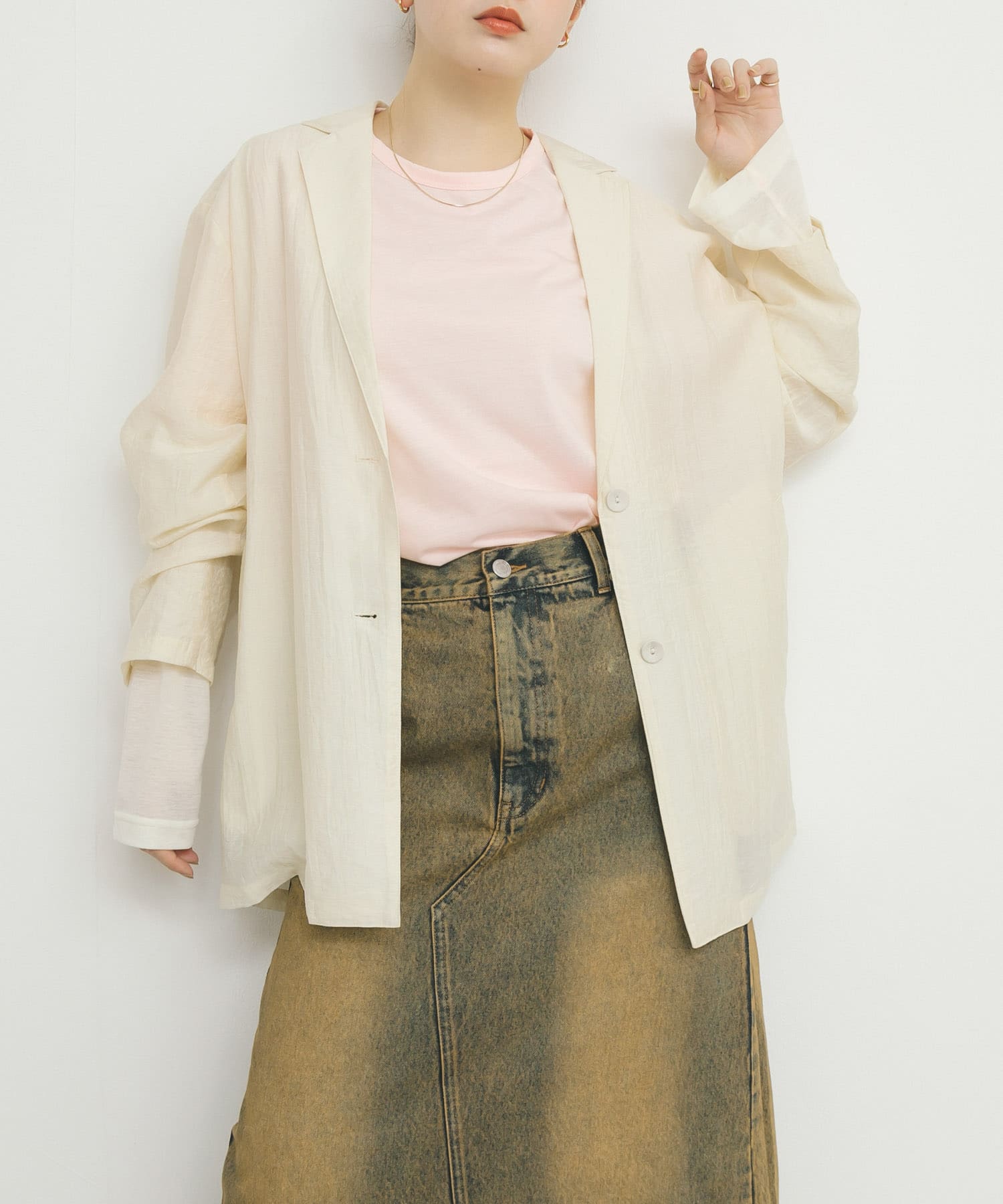 身長：160cm サイズ：one
