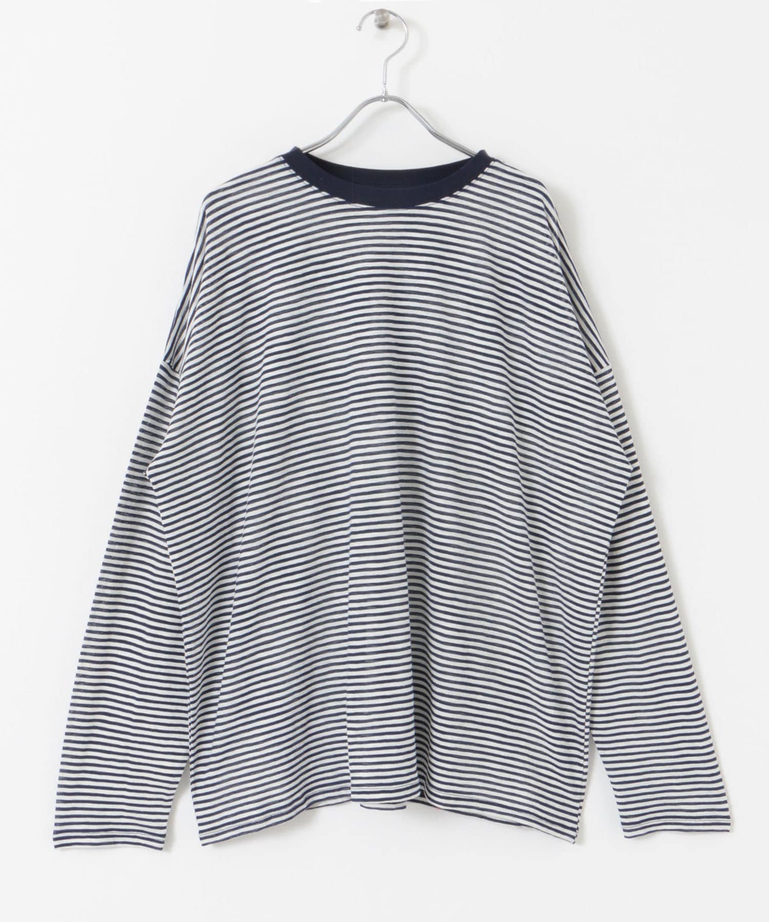 シアーボーダールーズカットソー NAVY one