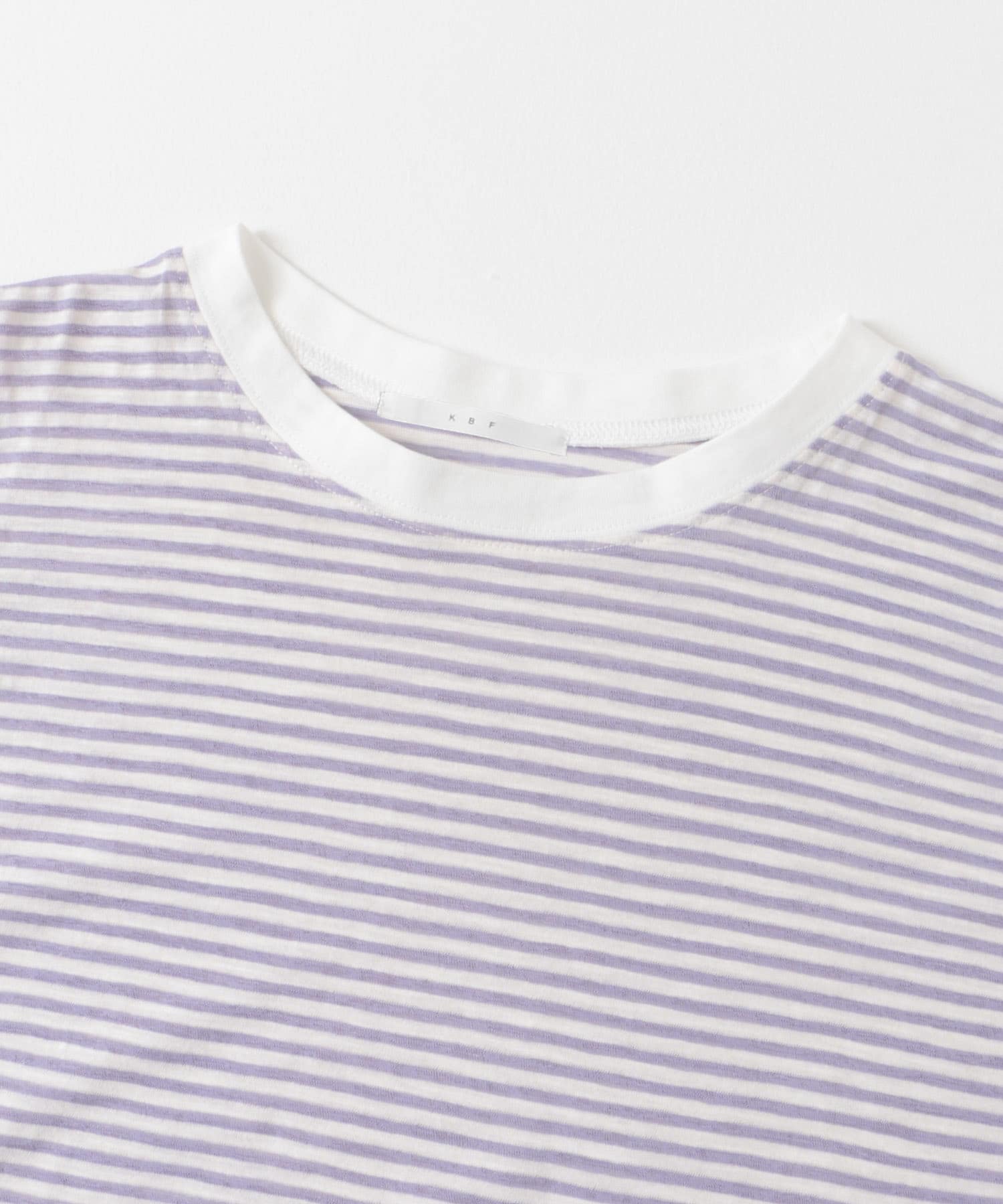 シアーボーダールーズカットソー PURPLE one