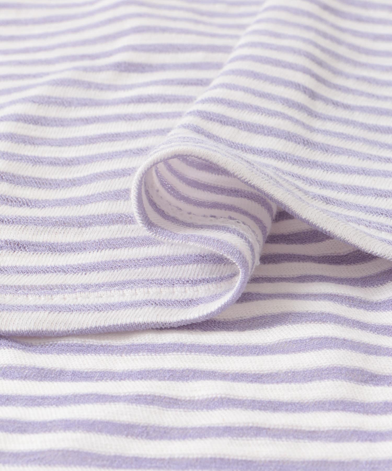 シアーボーダールーズカットソー PURPLE one