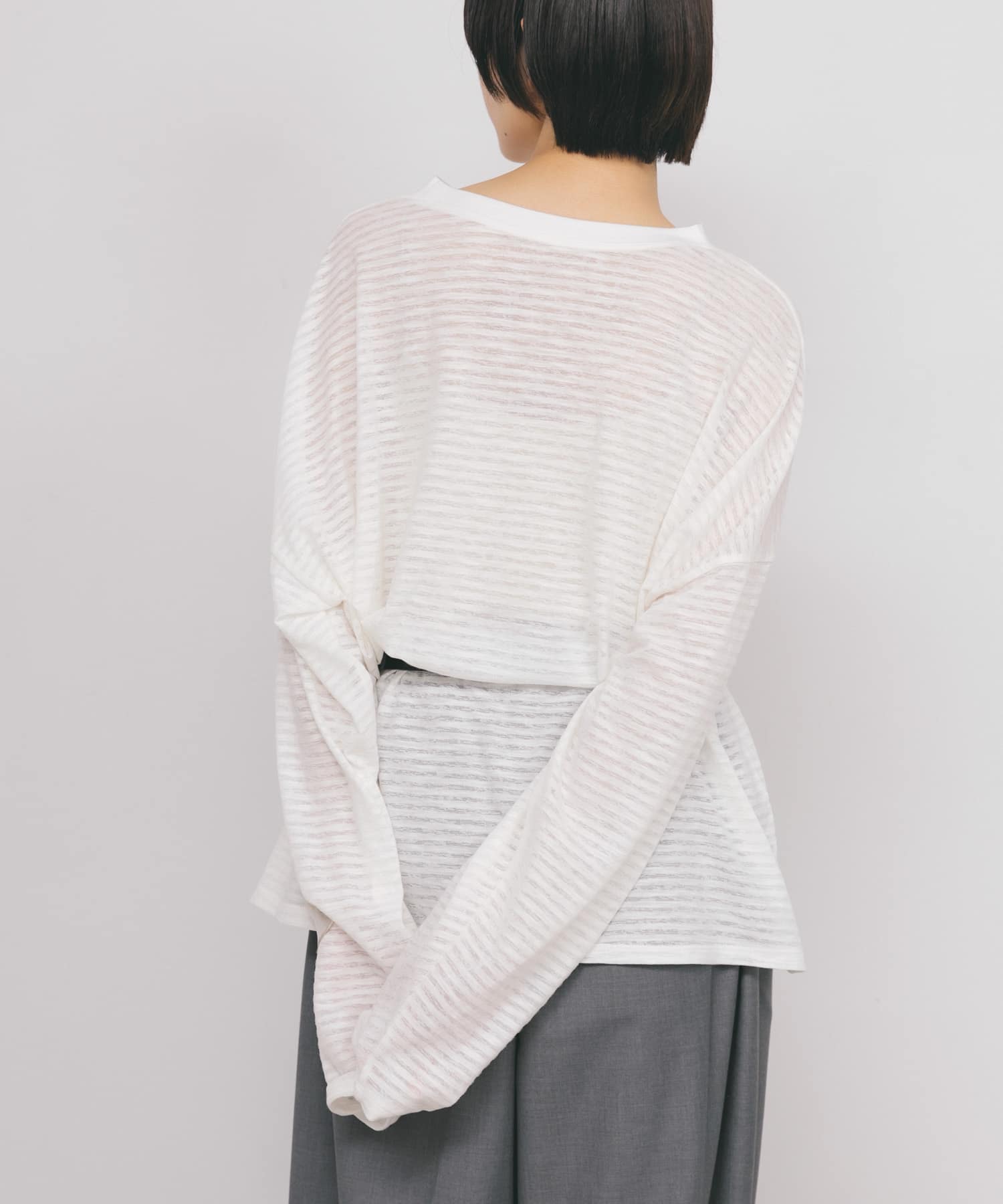 身長：159cm サイズ：one