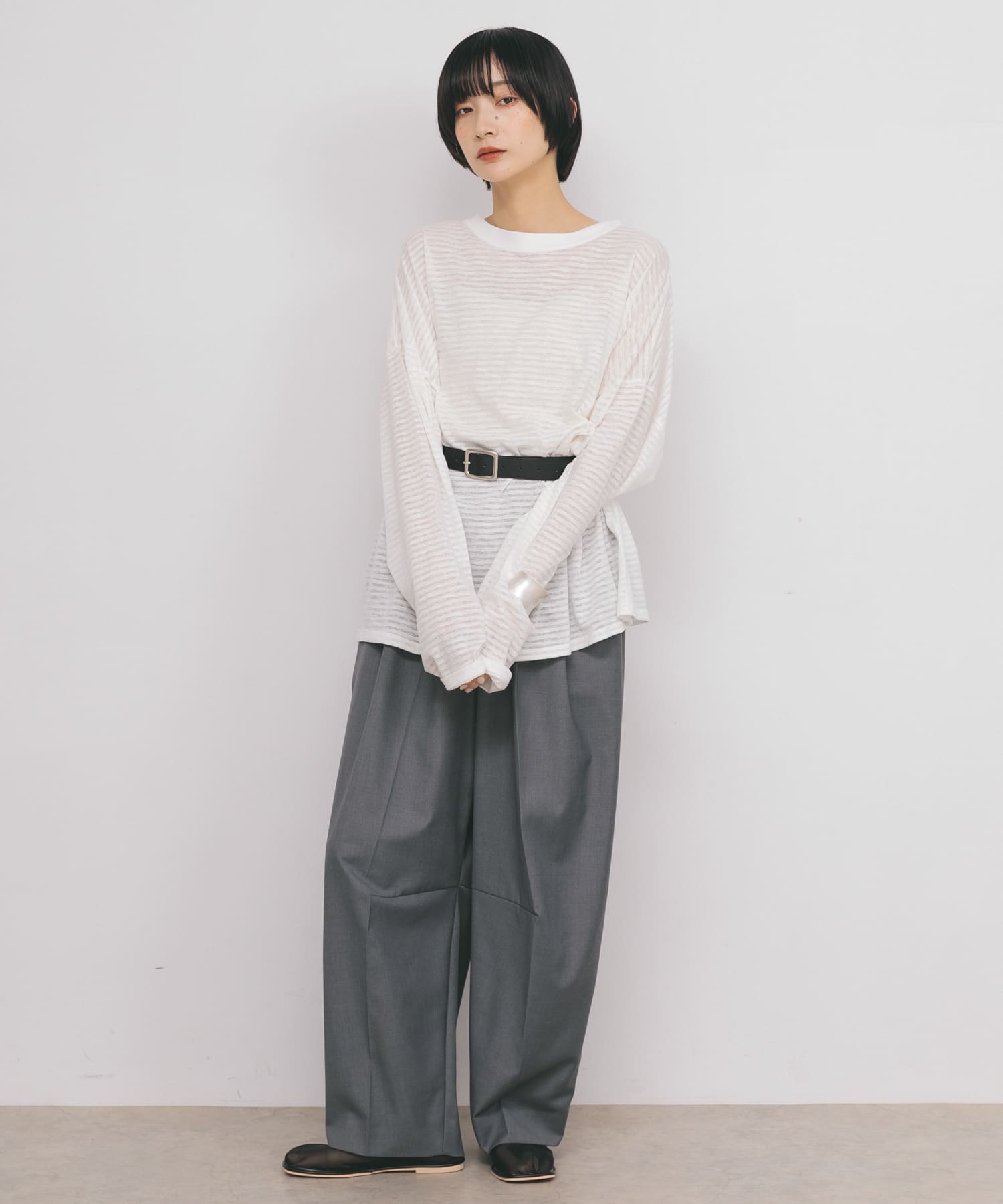 身長：159cm サイズ：one
