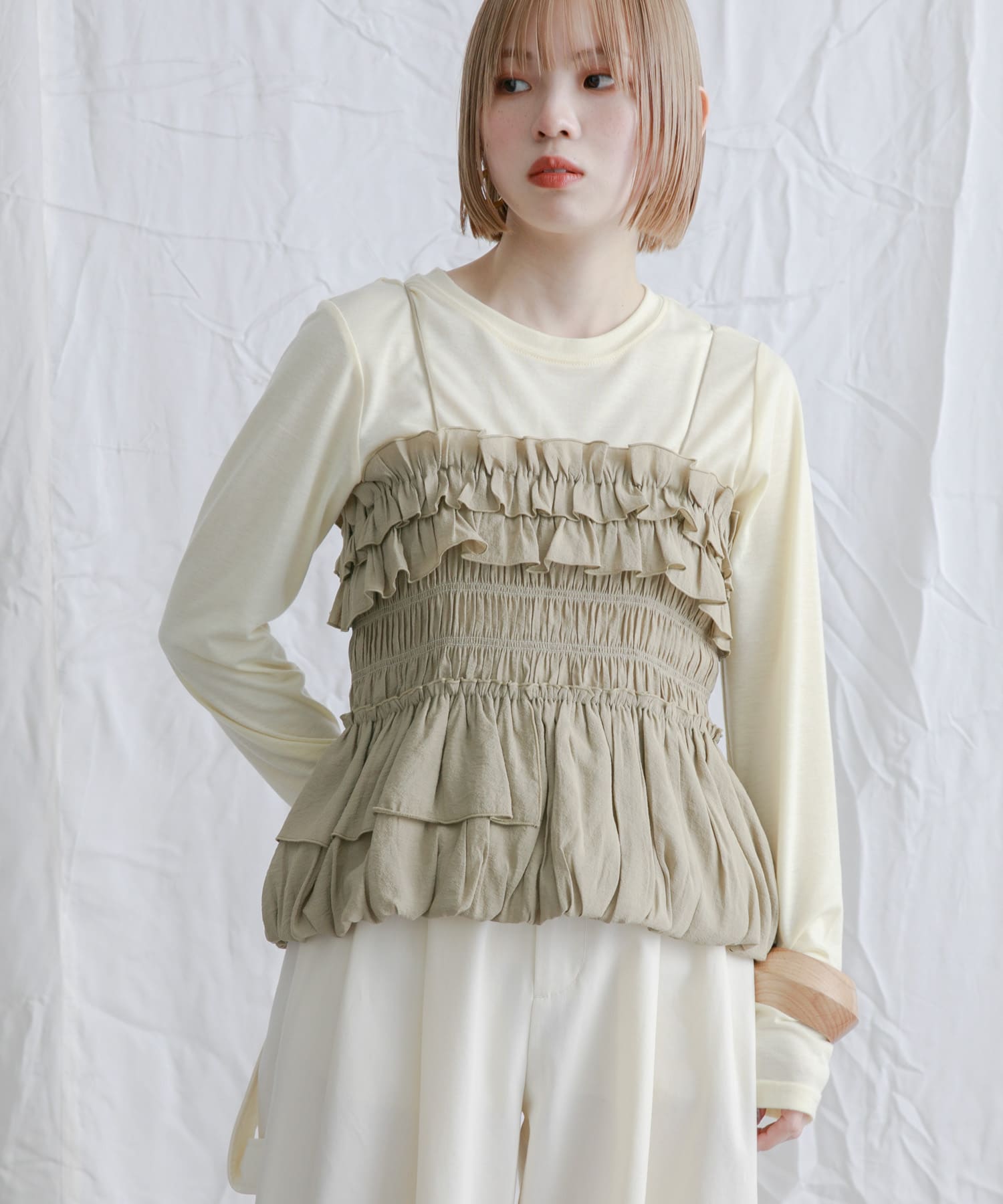 身長：153cm サイズ：one