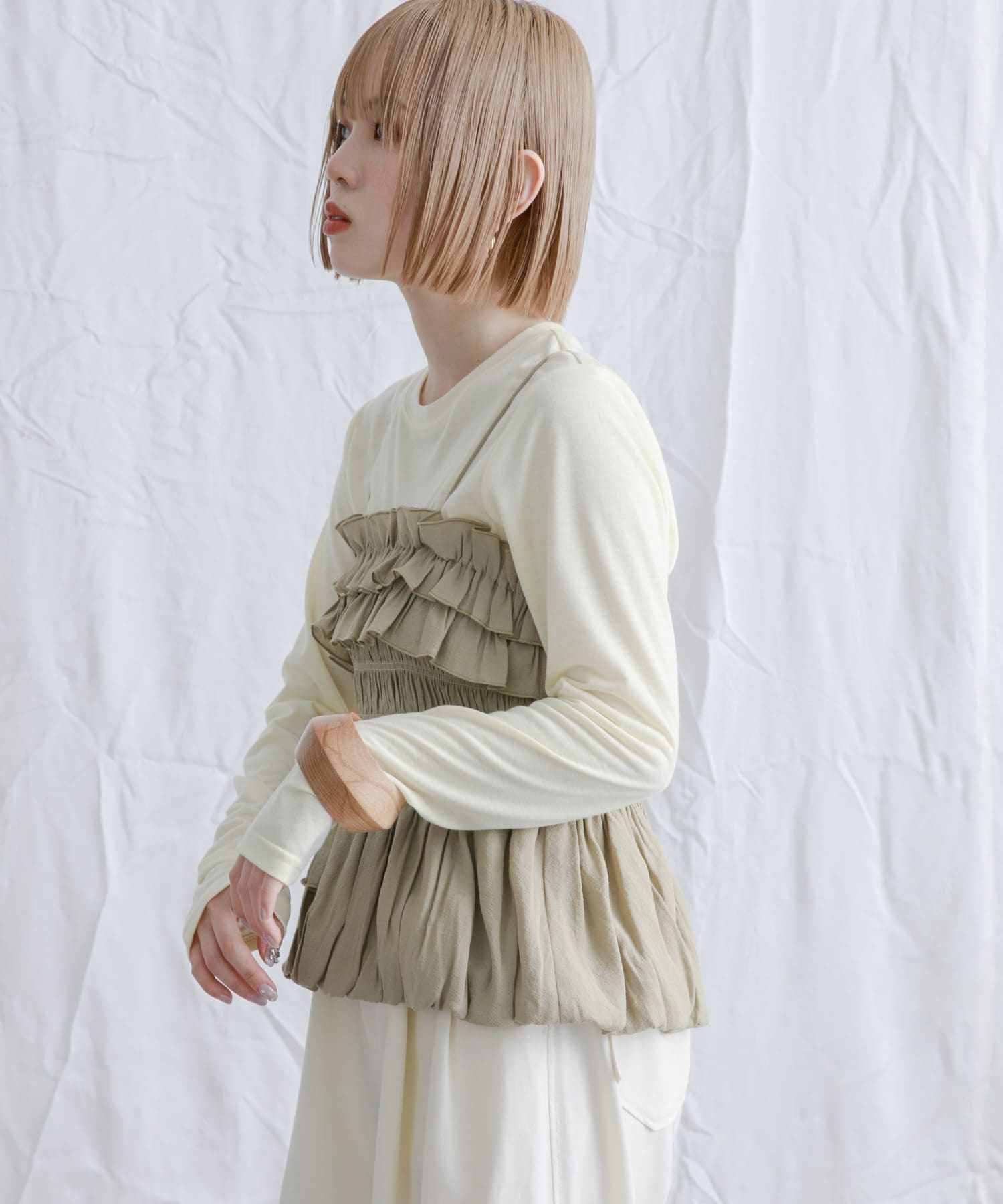身長：153cm サイズ：one