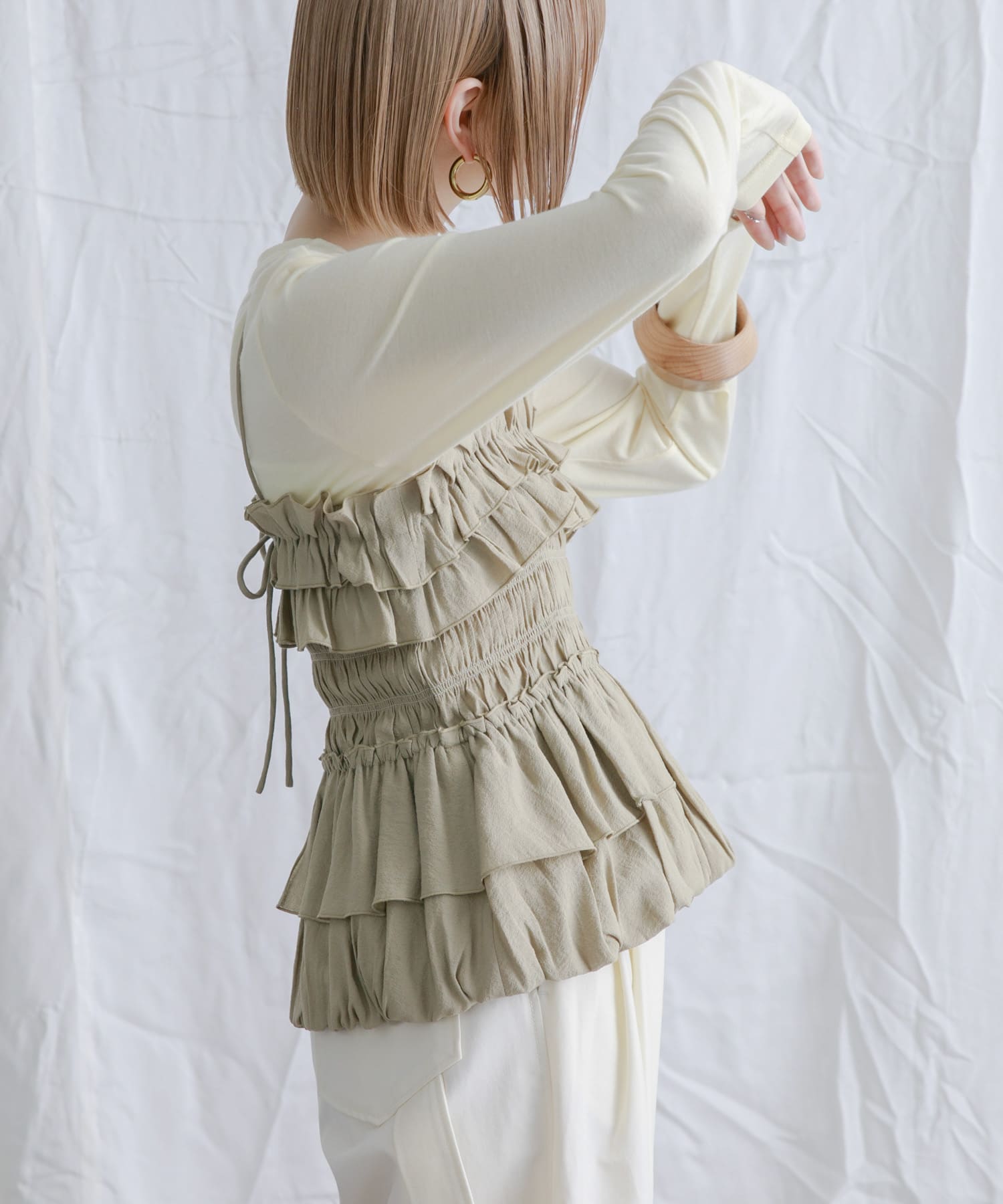 身長：153cm サイズ：one