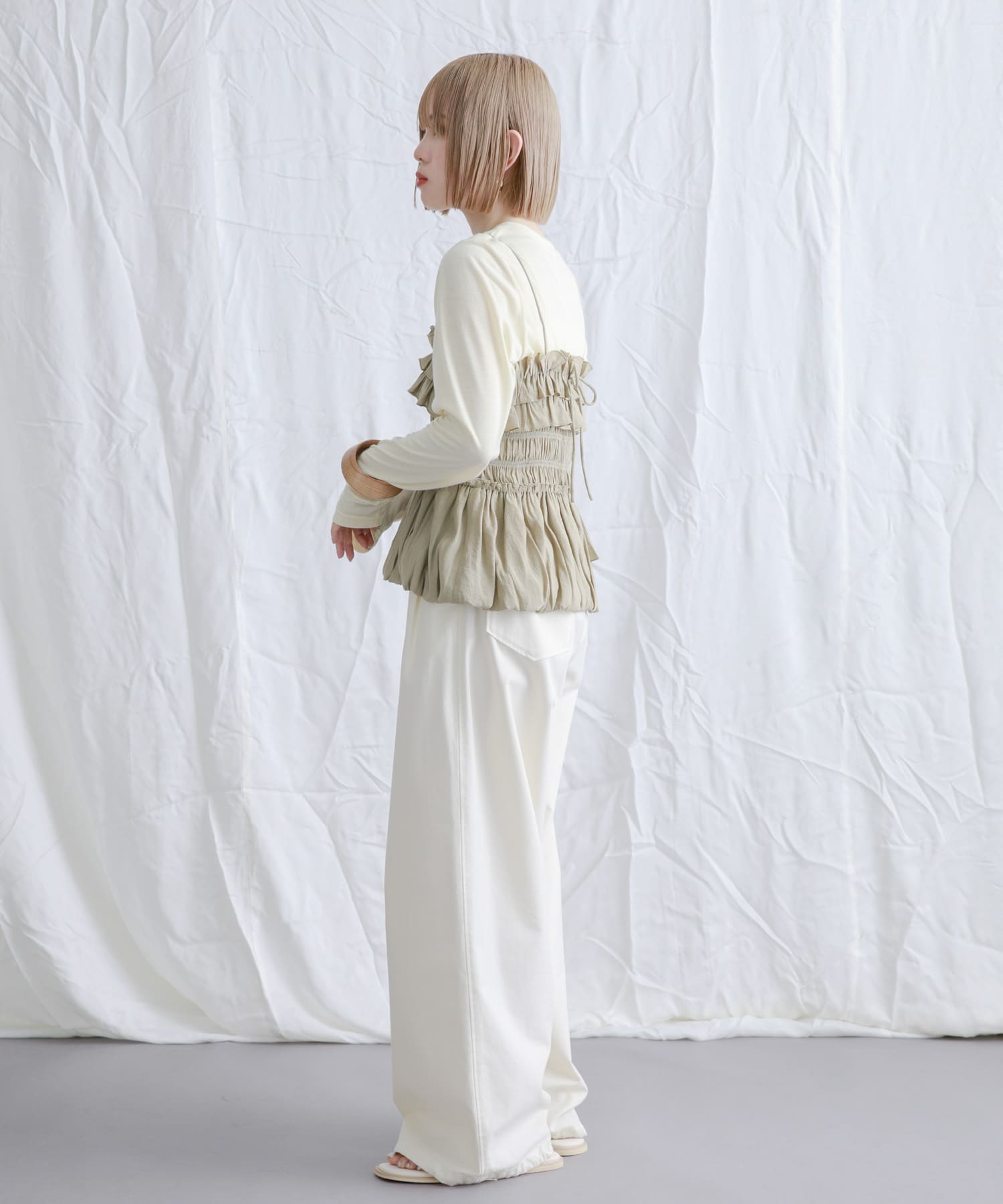 身長：153cm サイズ：one